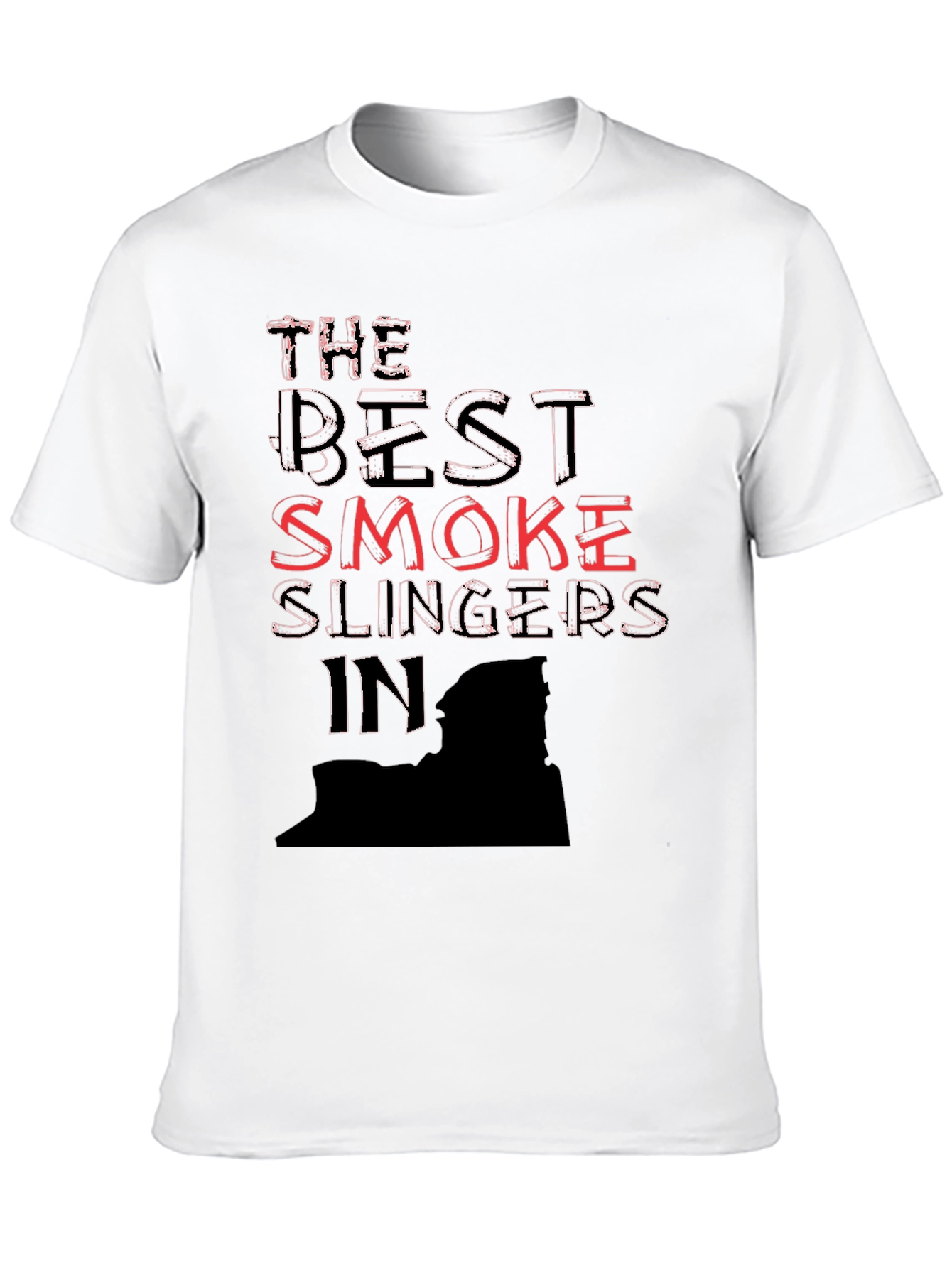 Best Smoke Slingers Black Graphic T-Shirt