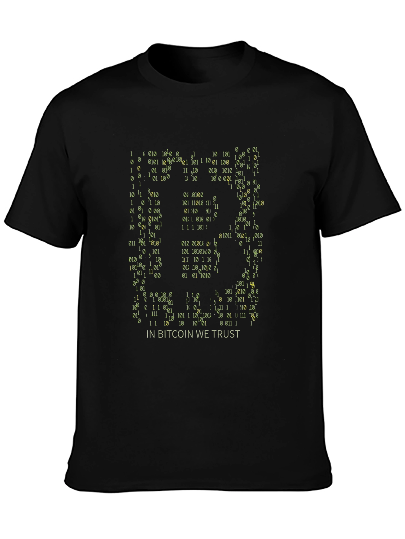 Bitcoin Binary Code T-Shirt - In Bitcoin We Trust