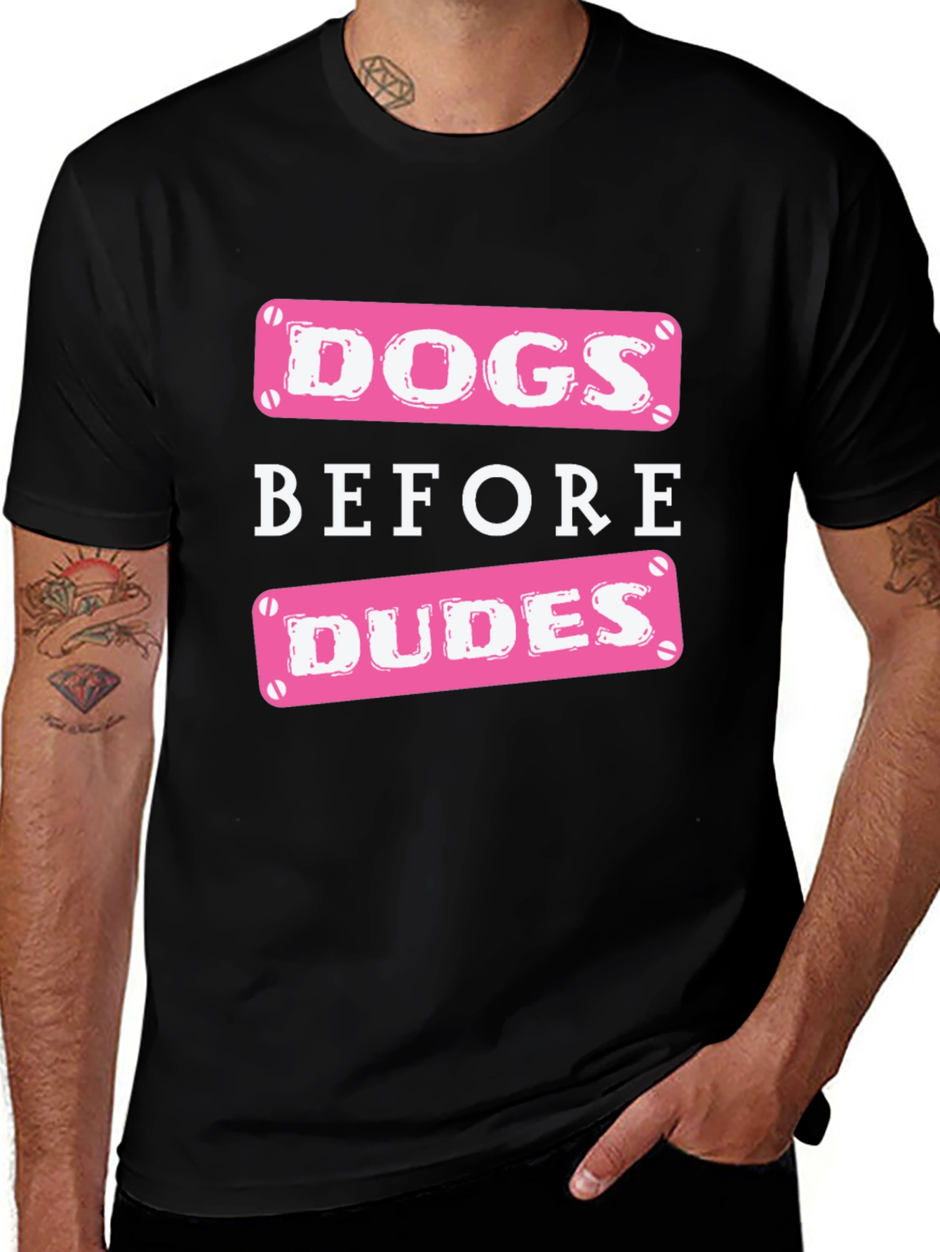 Dogs Before Dudes Graphic T-Shirt