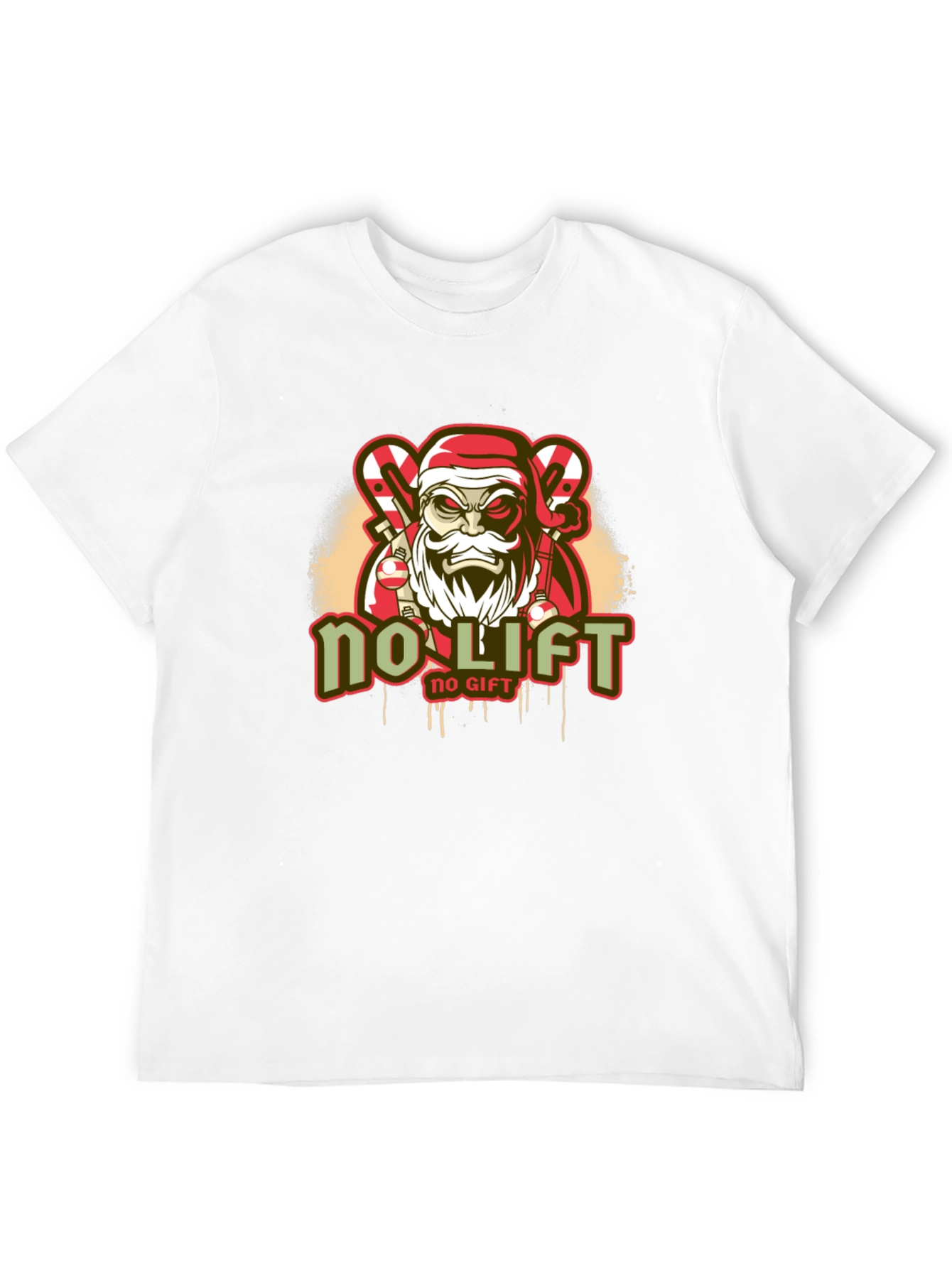 No Lift No Gift Santa Christmas T-Shirt