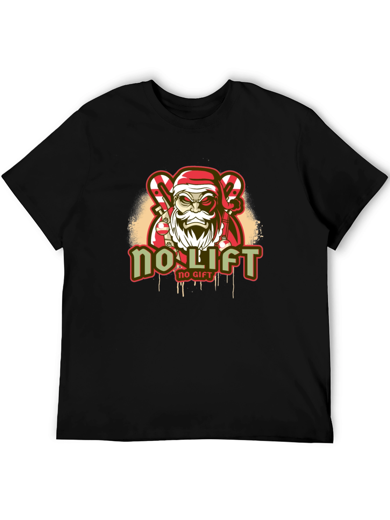 No Lift No Gift Santa Christmas T-Shirt