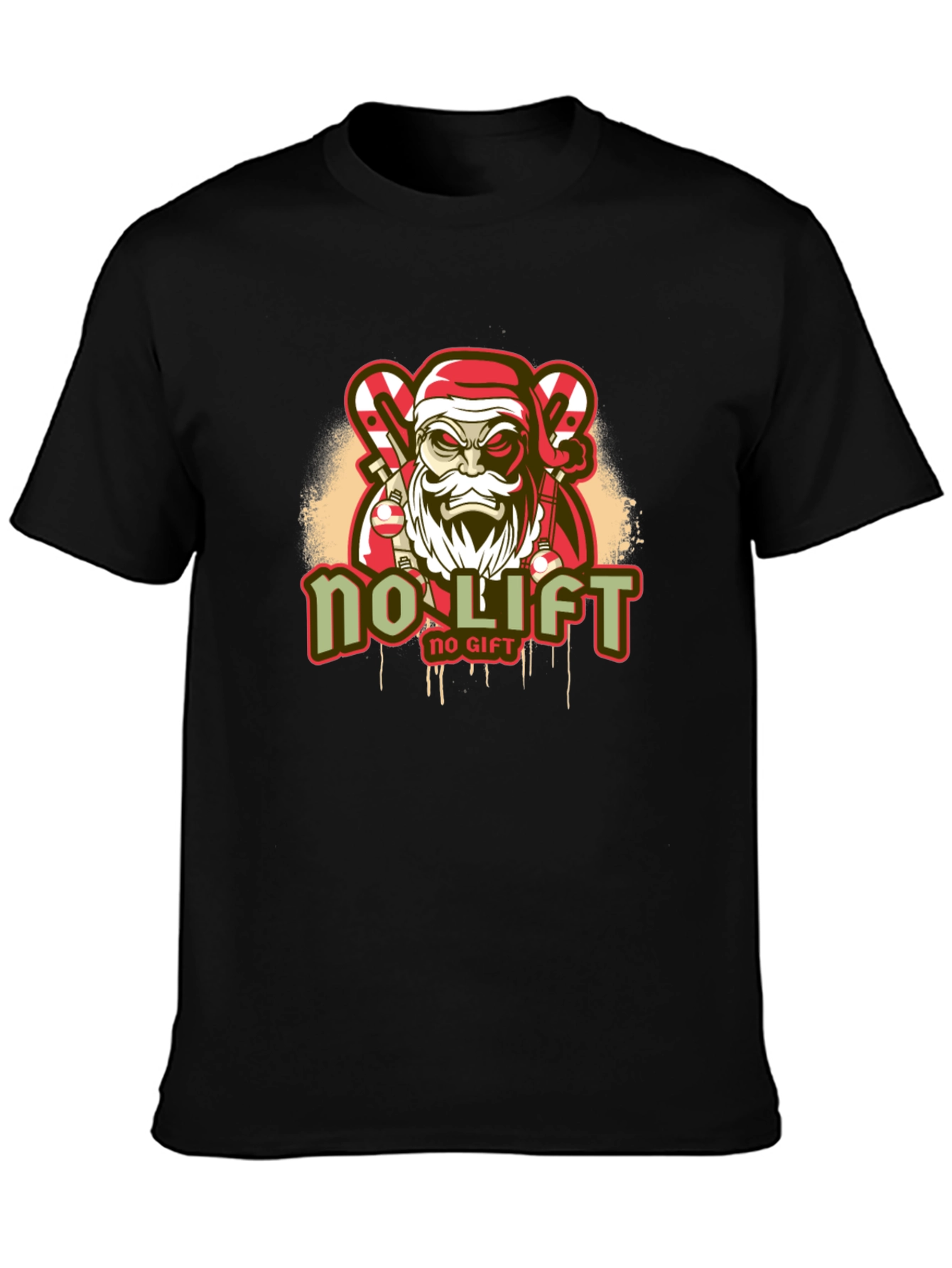 No Lift No Gift Santa Christmas T-Shirt