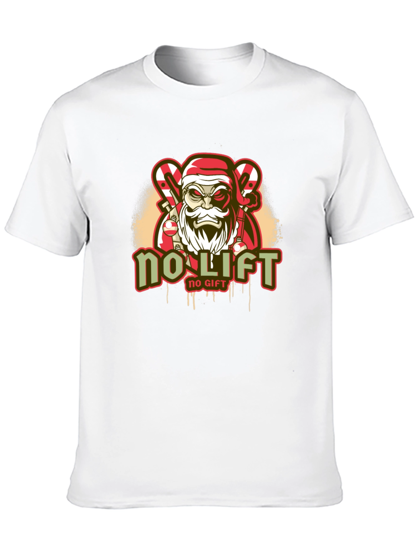 No Lift No Gift Santa Christmas T-Shirt