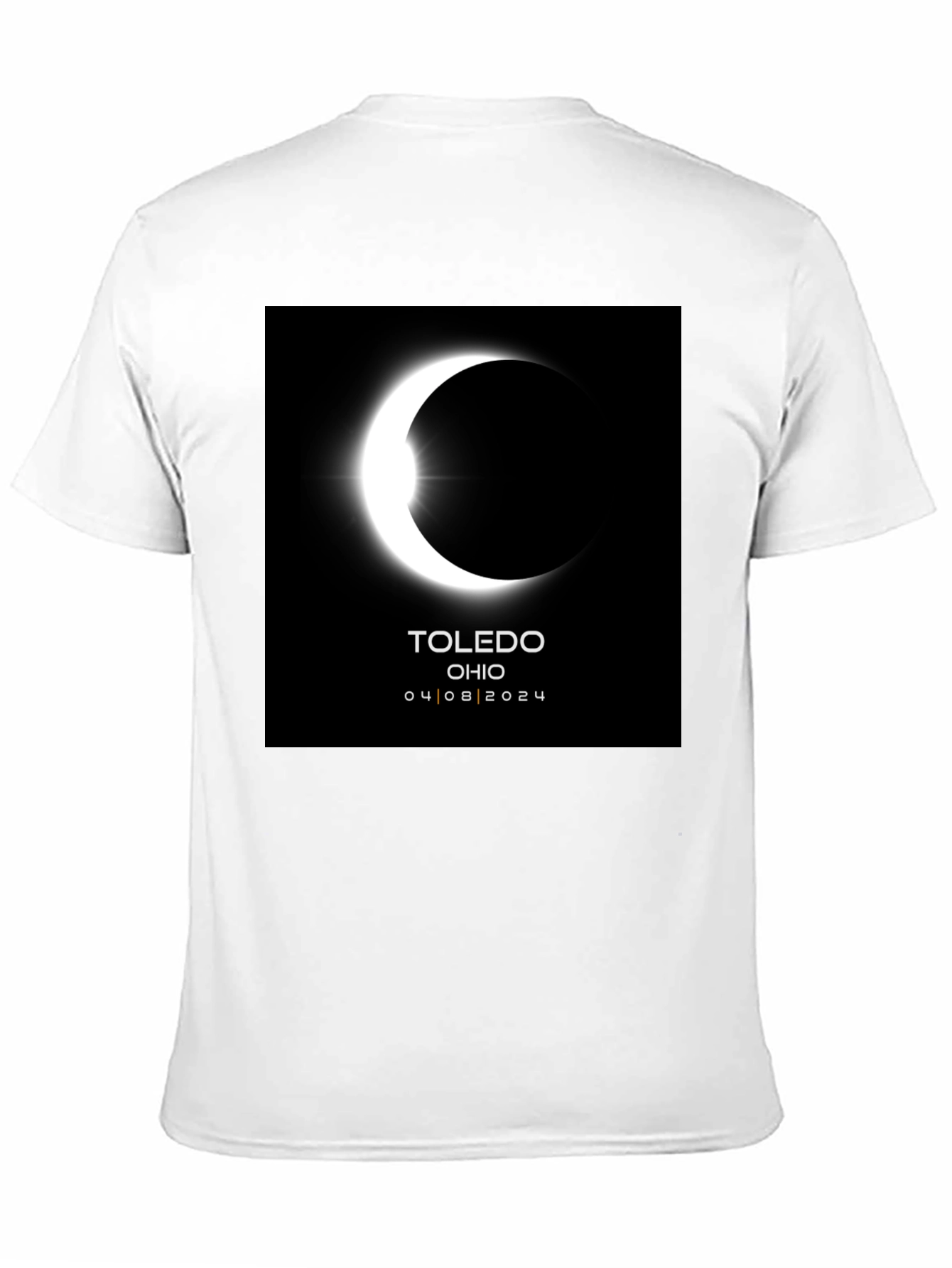 Toledo Ohio Eclipse 2024 Black T-Shirt