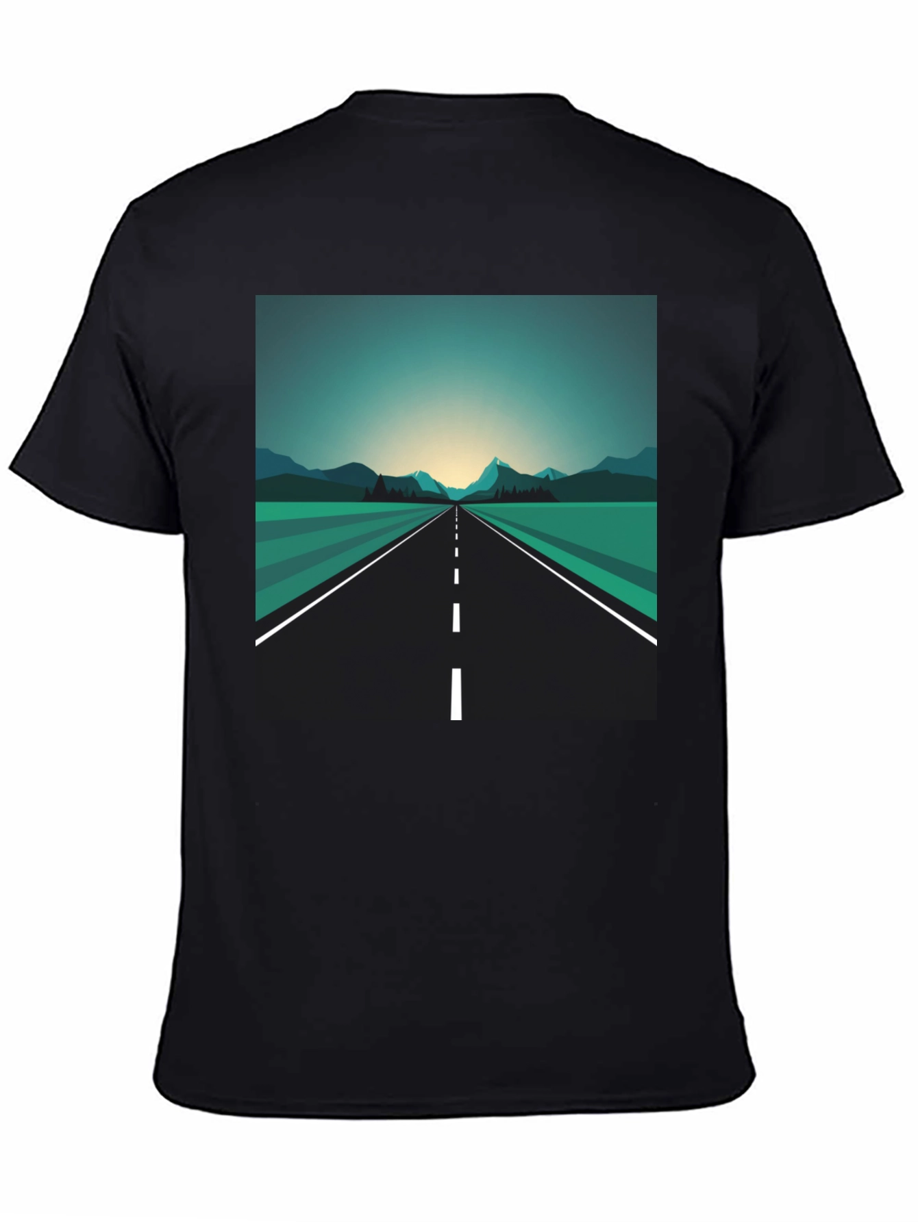 Roadway Graphic Tee - Mens Black T-Shirt