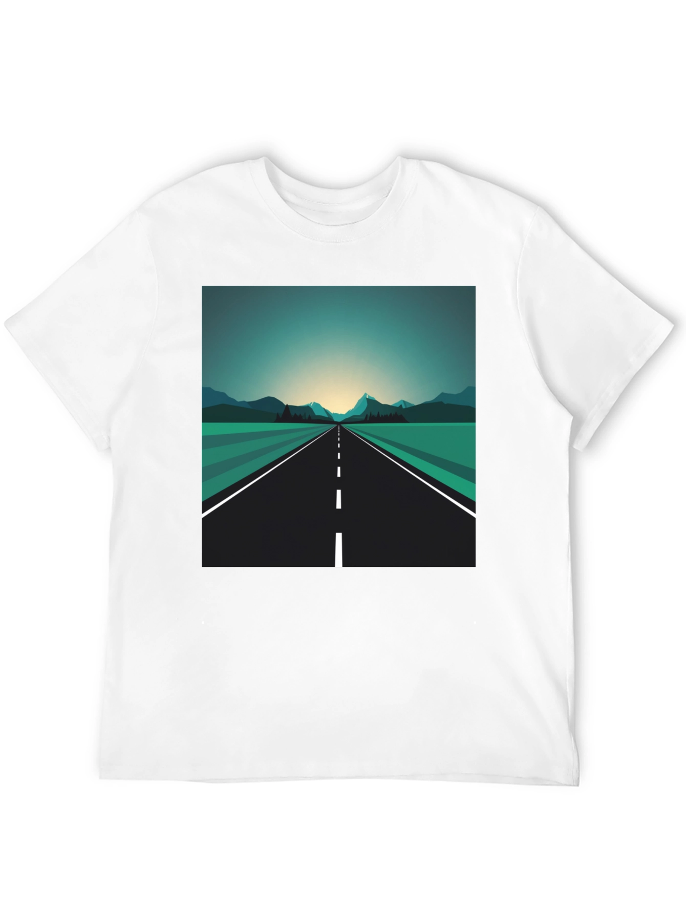Roadway Graphic Tee - Mens Black T-Shirt