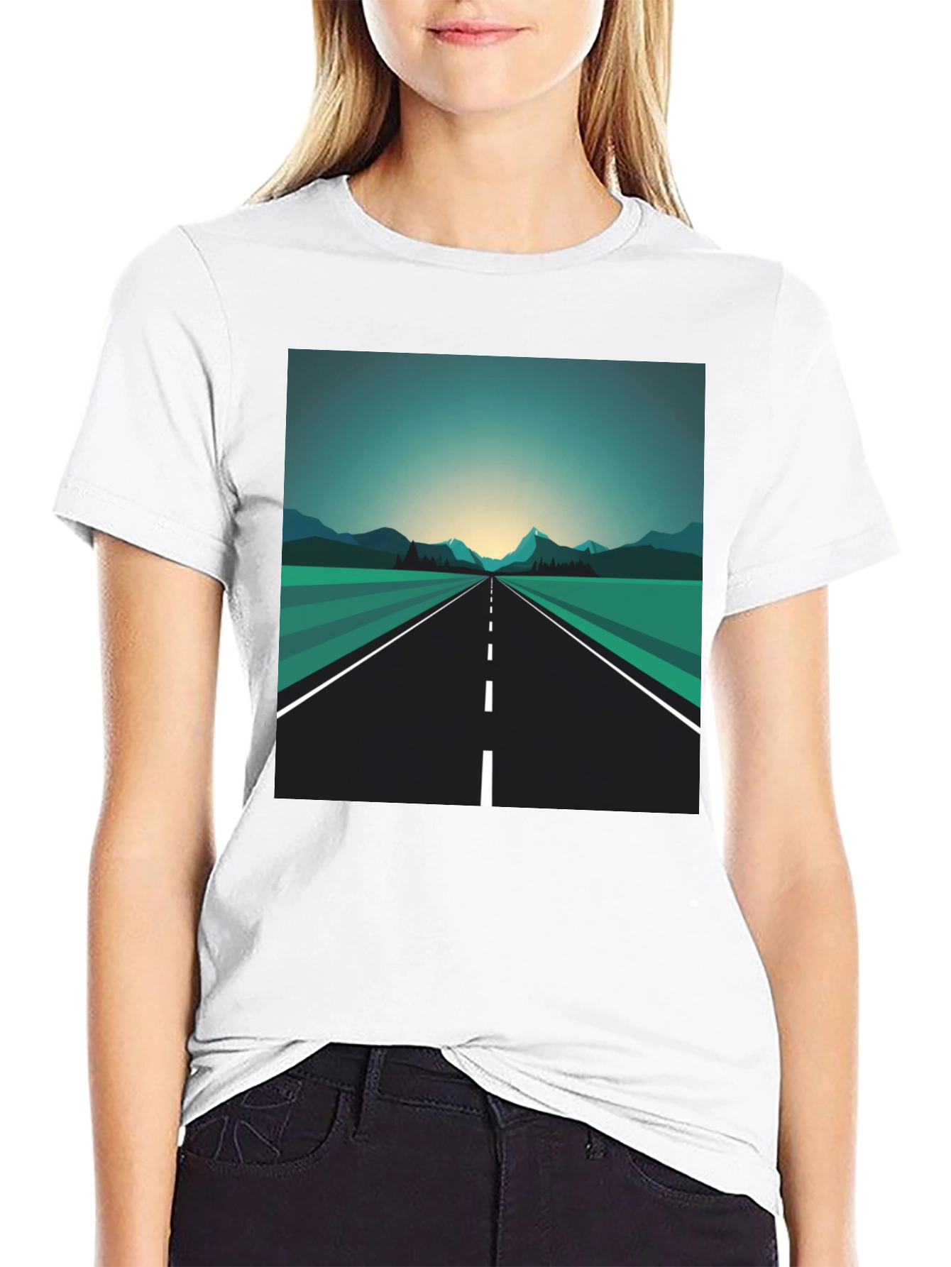 Roadway Graphic Tee - Mens Black T-Shirt