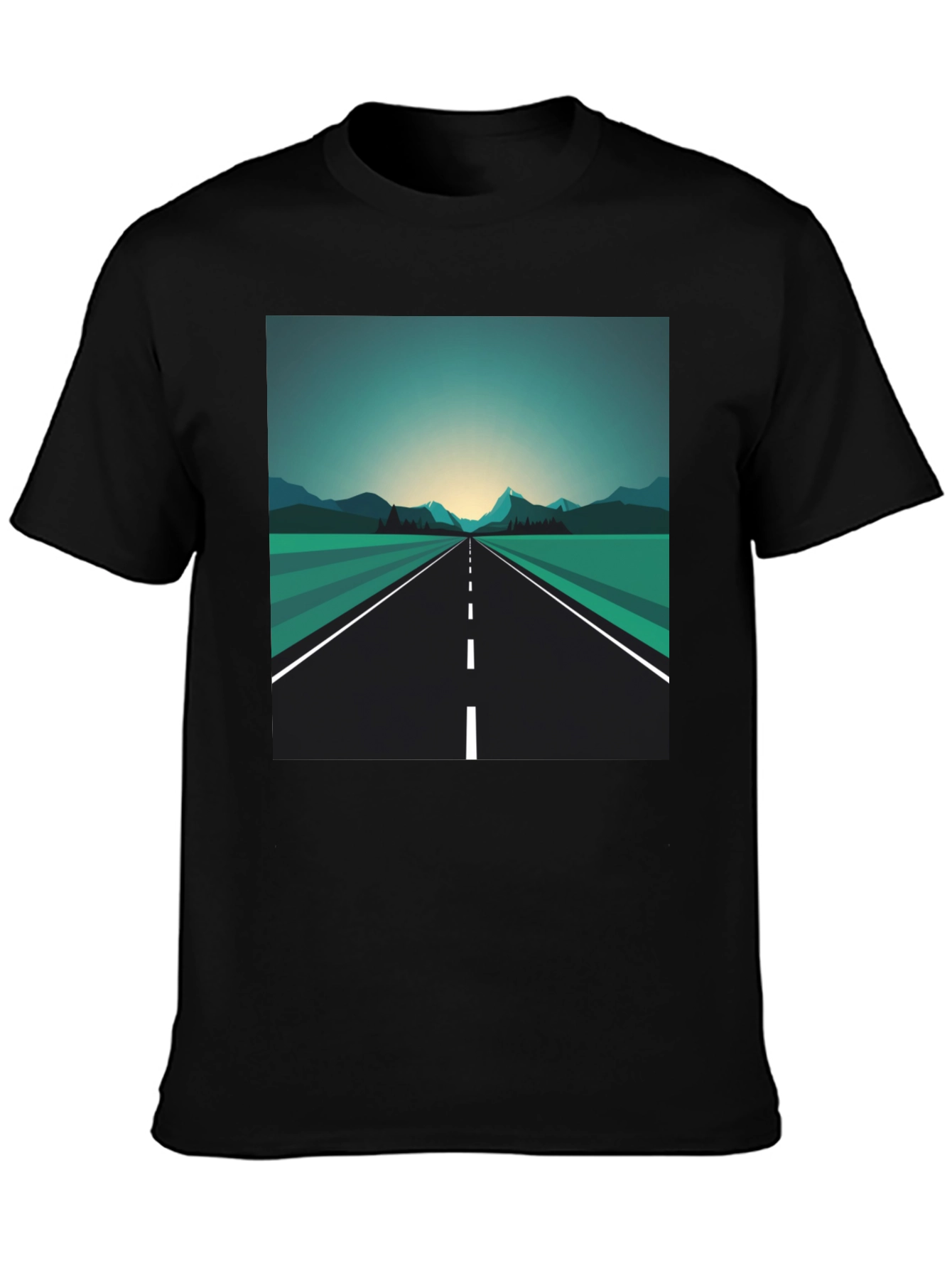 Roadway Graphic Tee - Mens Black T-Shirt