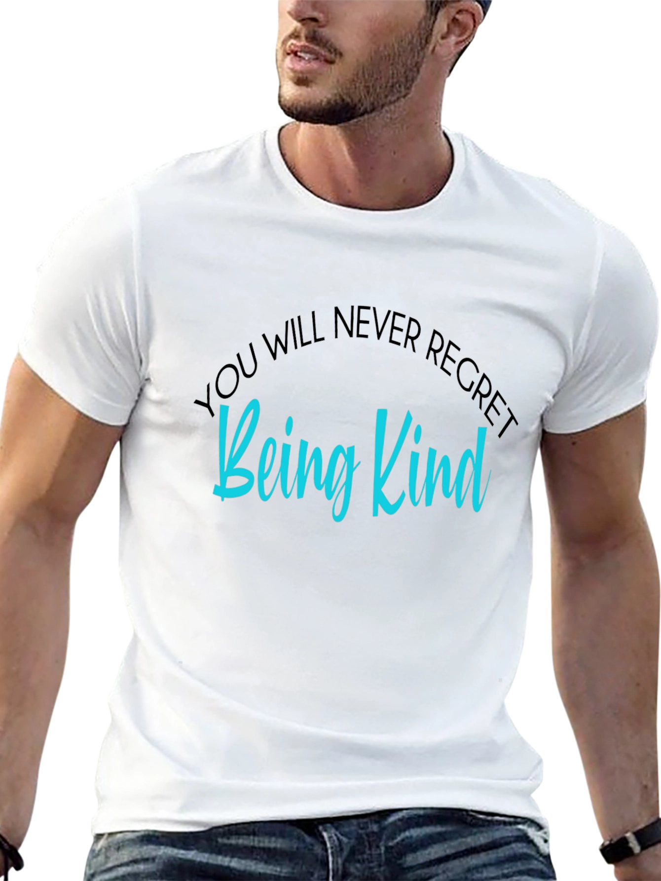 Be Kind Graphic Tee - Soft Black Cotton T-Shirt