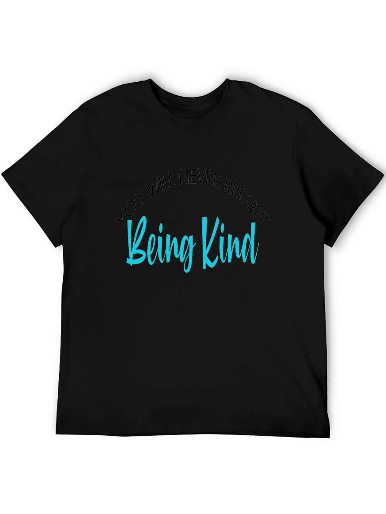 Be Kind Graphic Tee - Soft Black Cotton T-Shirt