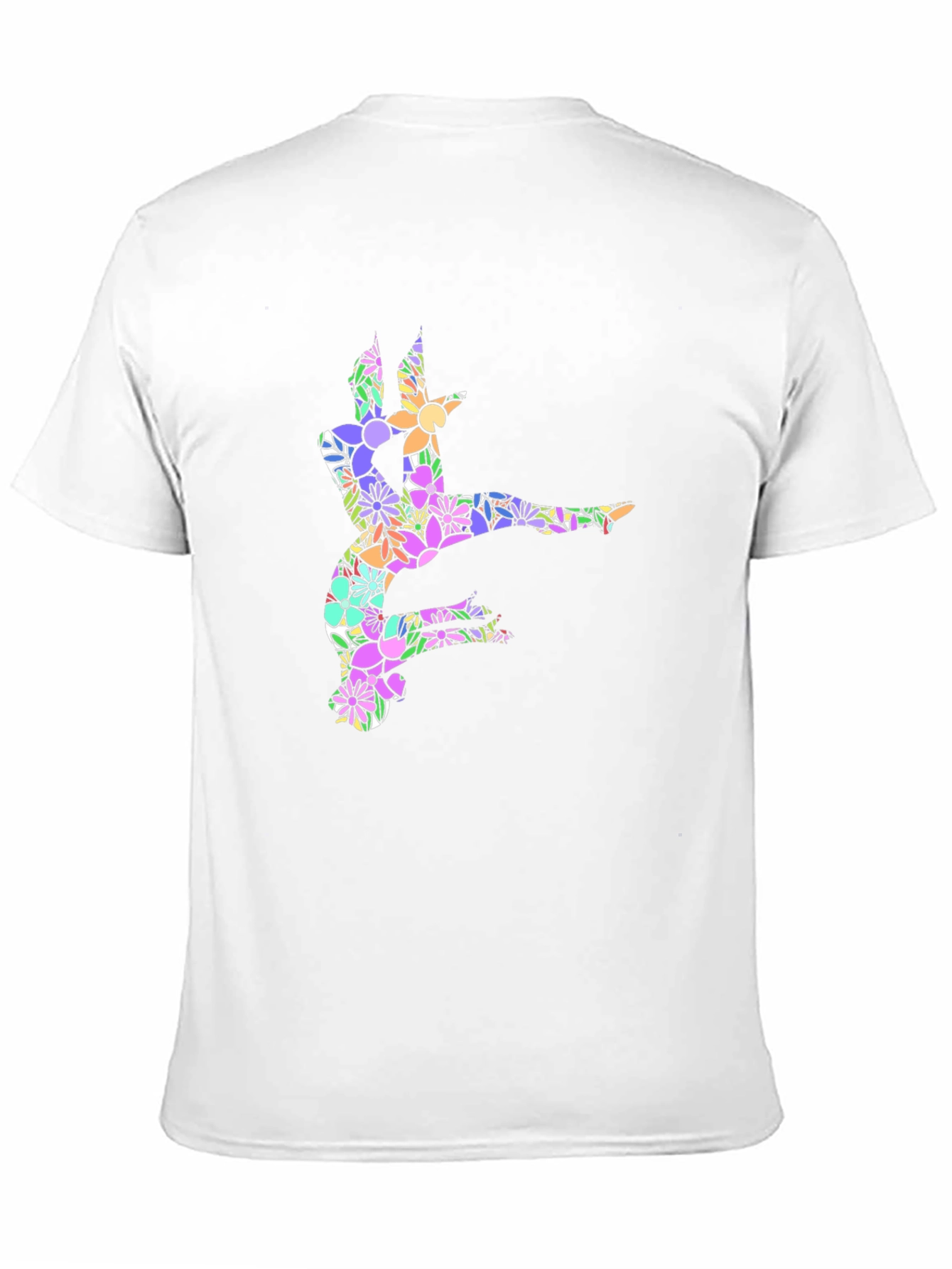 Floral Dancer Graphic Black T-Shirt