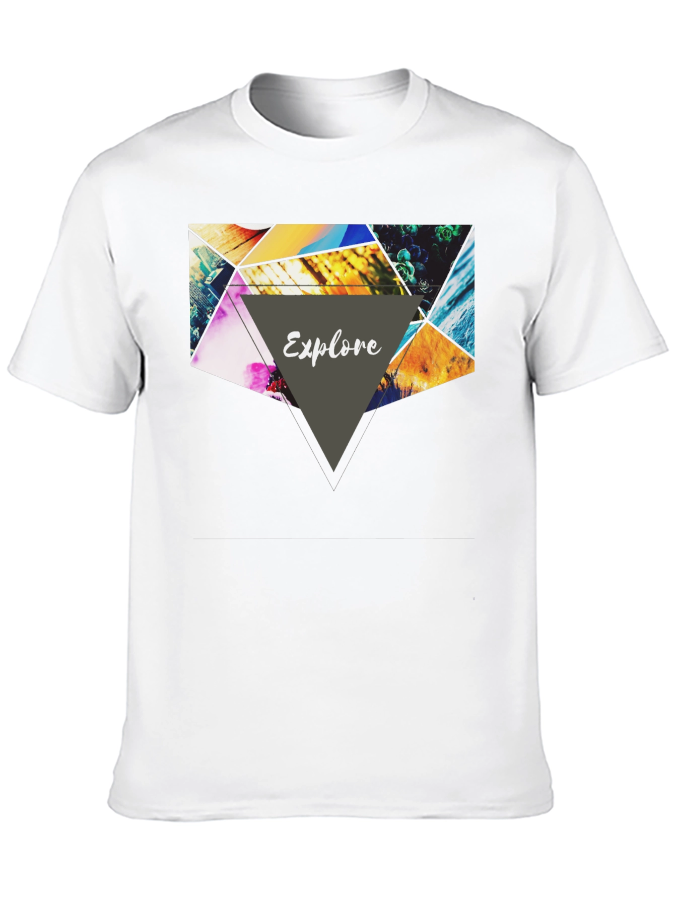 Explore Graphic Print Black T-Shirt