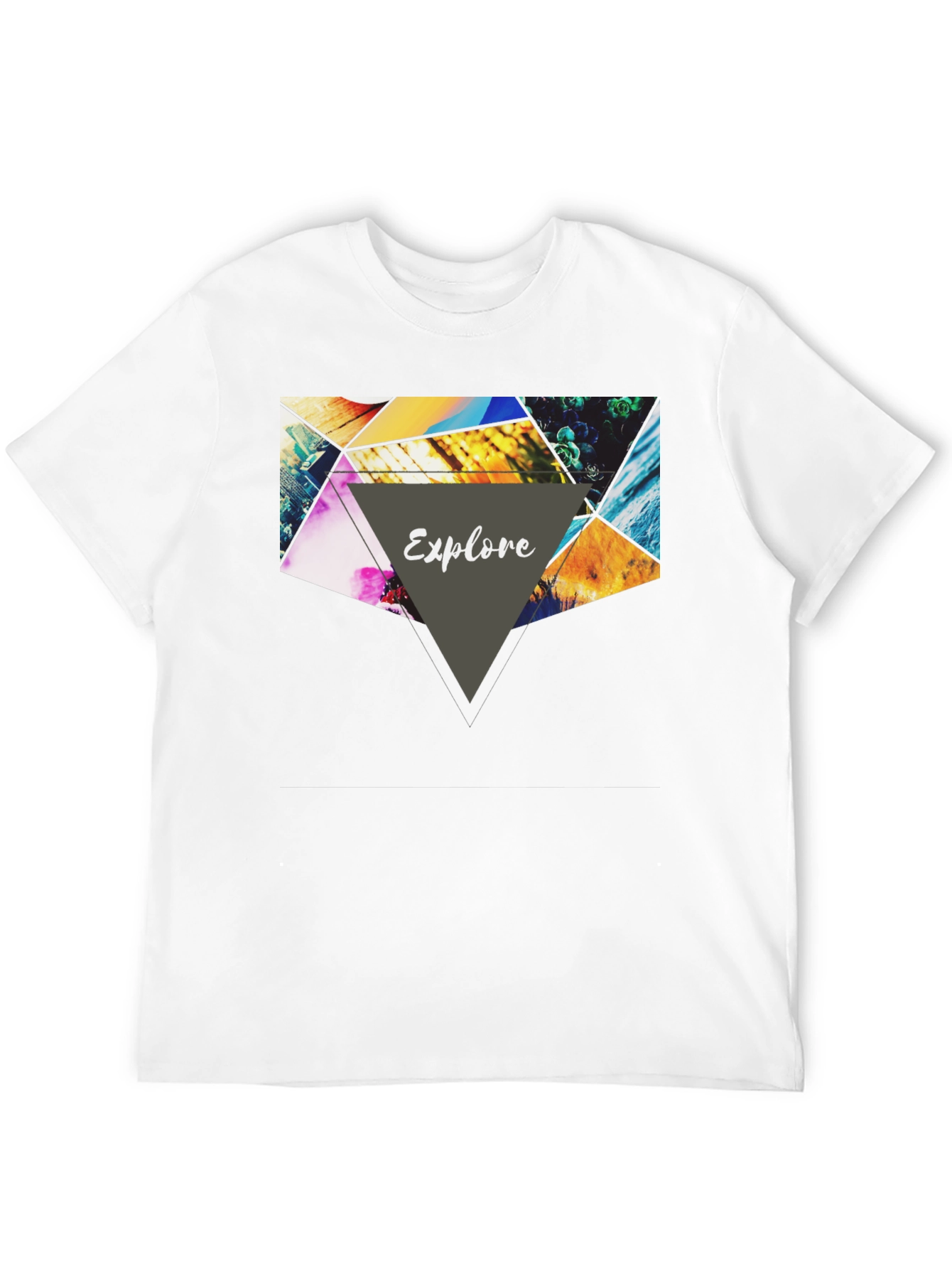 Explore Graphic Print Black T-Shirt