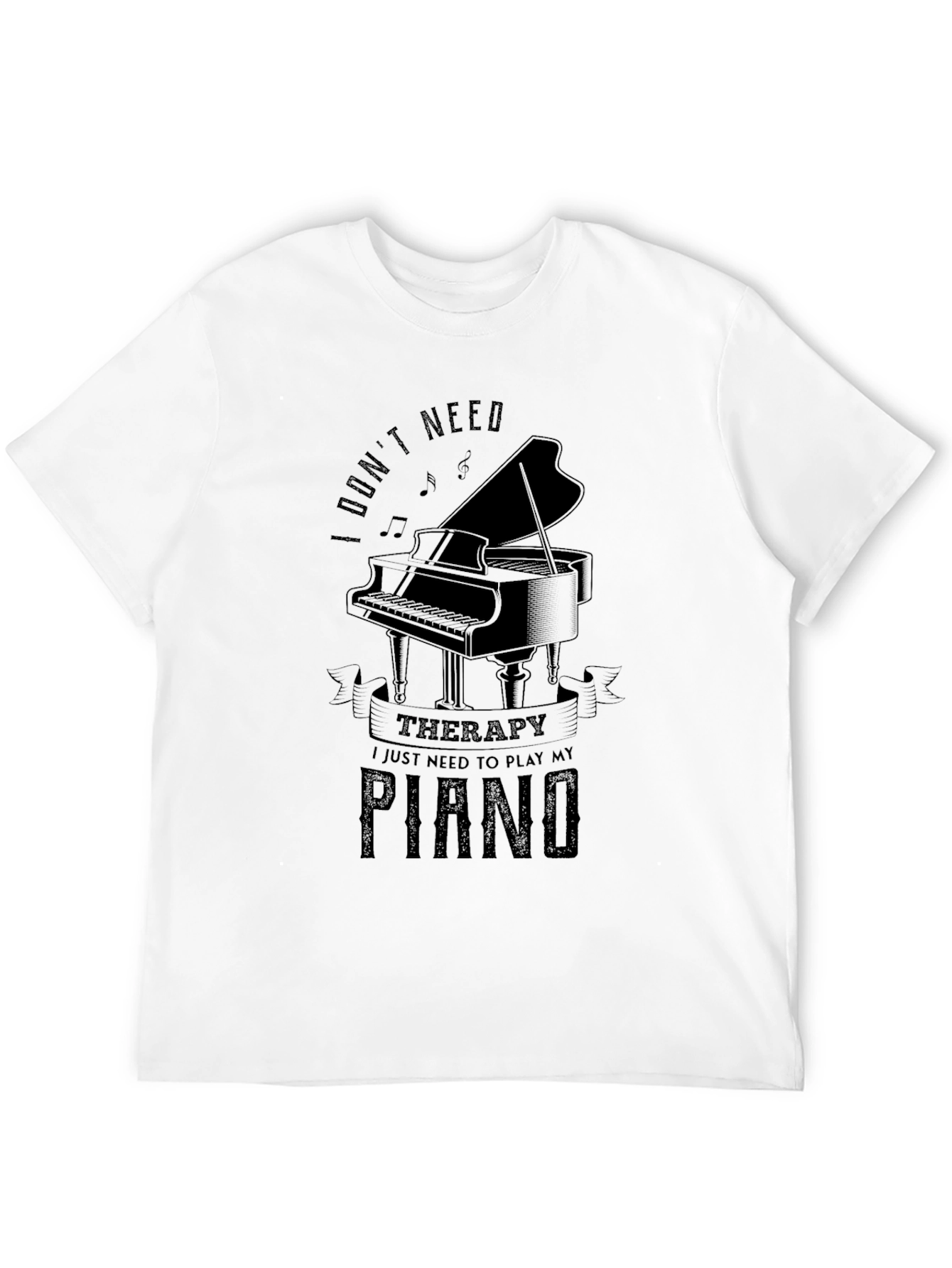 Piano Therapy T-Shirt: Music Lovers Comfort