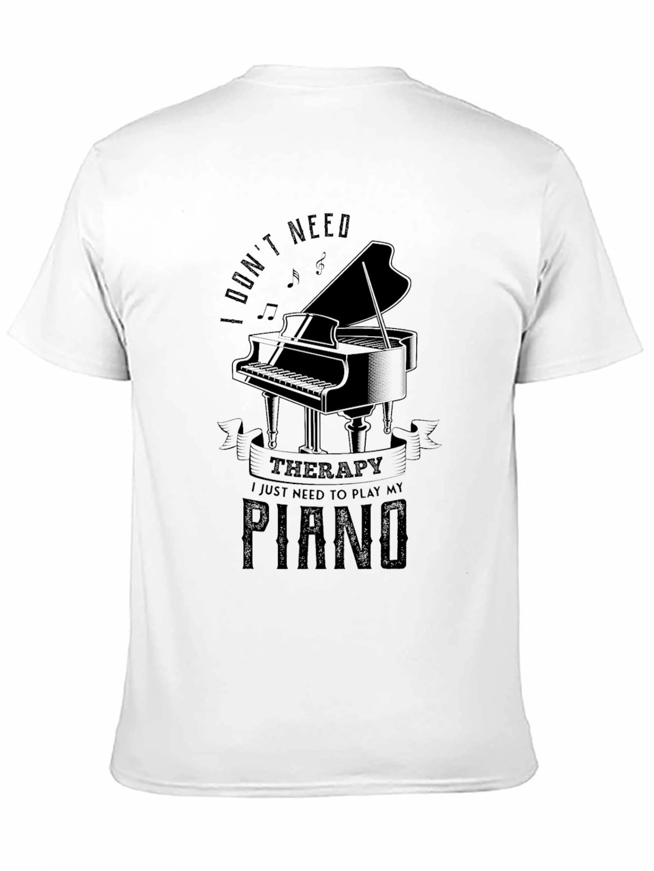 Piano Therapy T-Shirt: Music Lovers Comfort