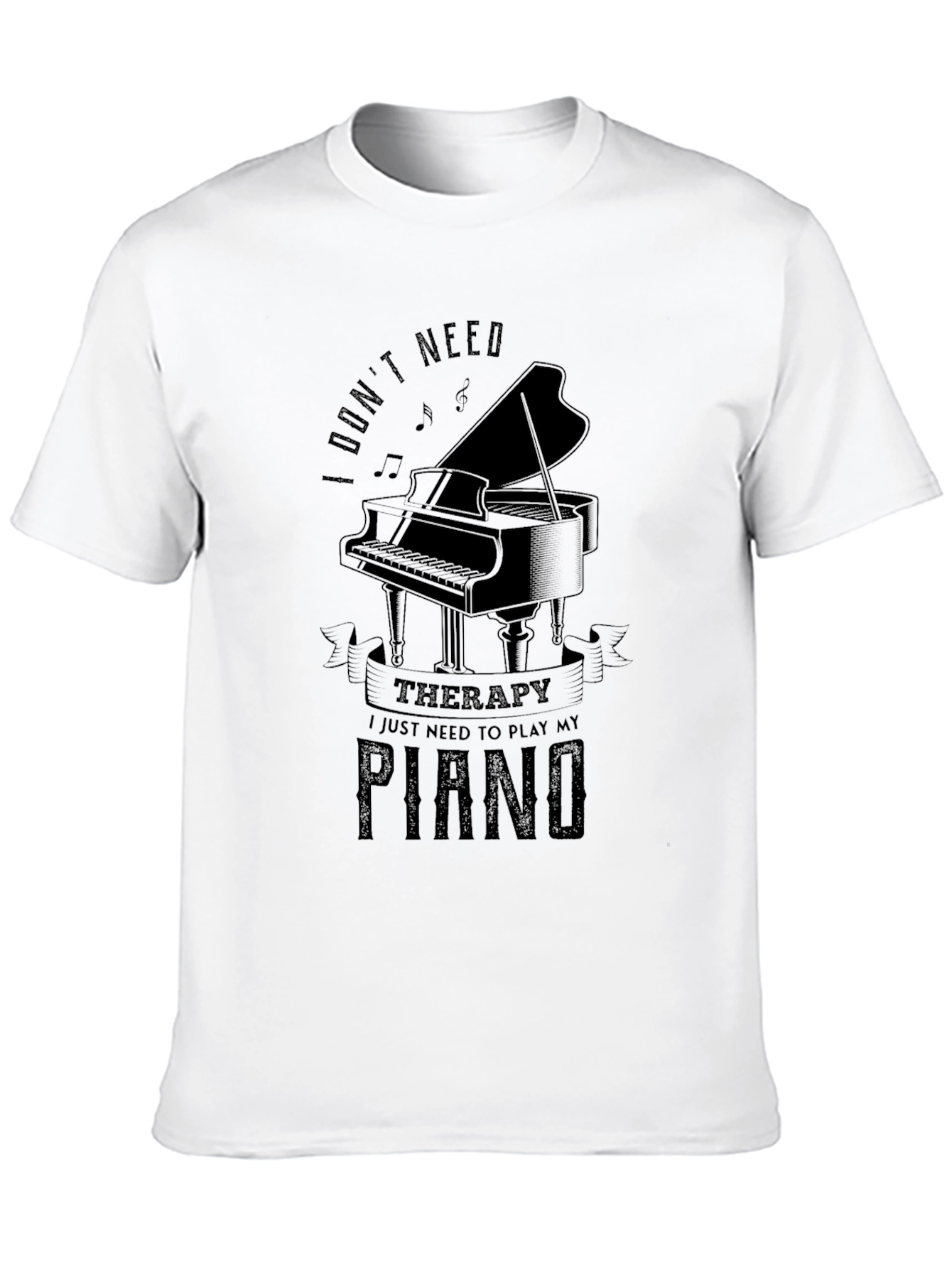 Piano Therapy T-Shirt: Music Lovers Comfort