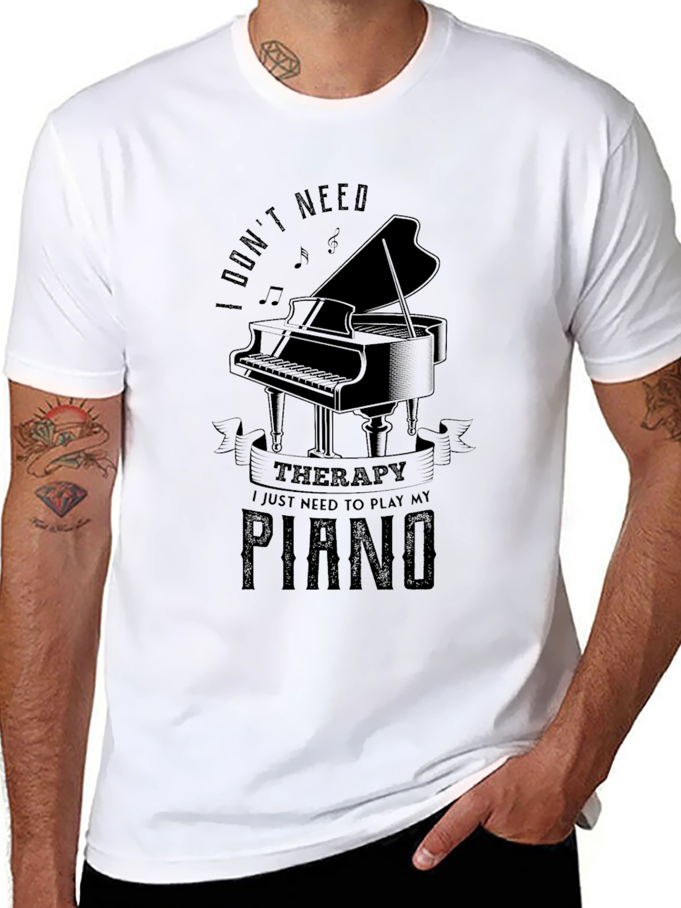 Piano Therapy T-Shirt: Music Lovers Comfort