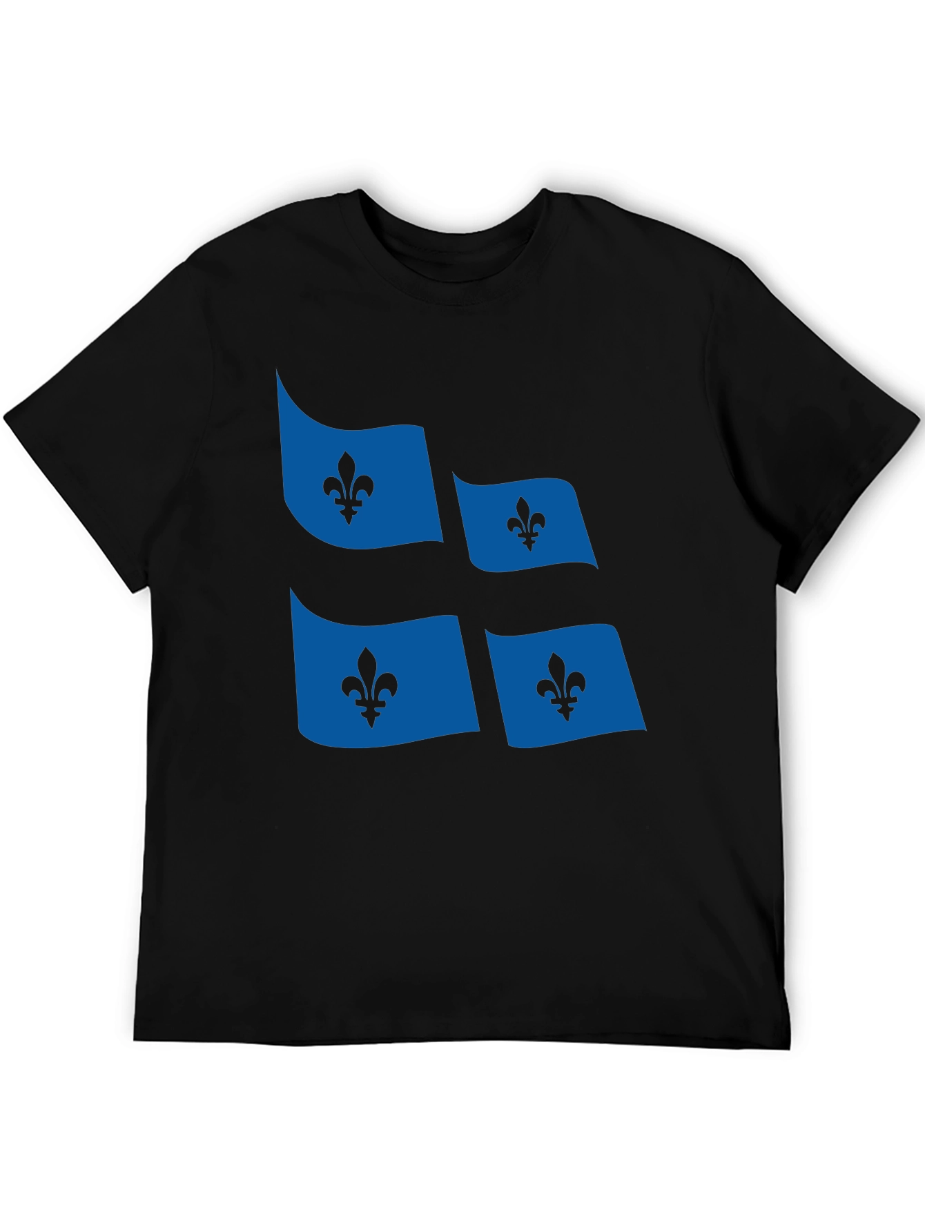 Quebec Flag T-Shirt Fleur-de-lis Graphic Tee