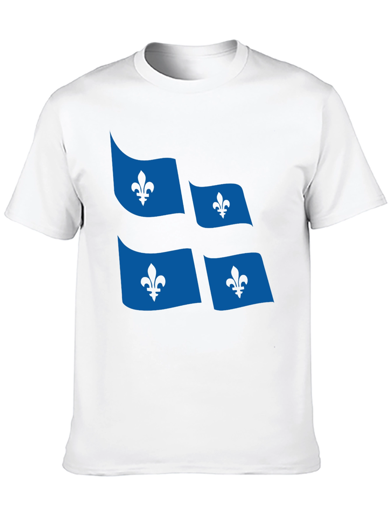 Quebec Flag T-Shirt Fleur-de-lis Graphic Tee