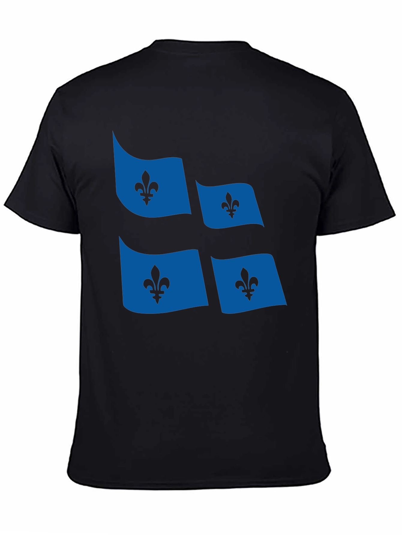 Quebec Flag T-Shirt Fleur-de-lis Graphic Tee