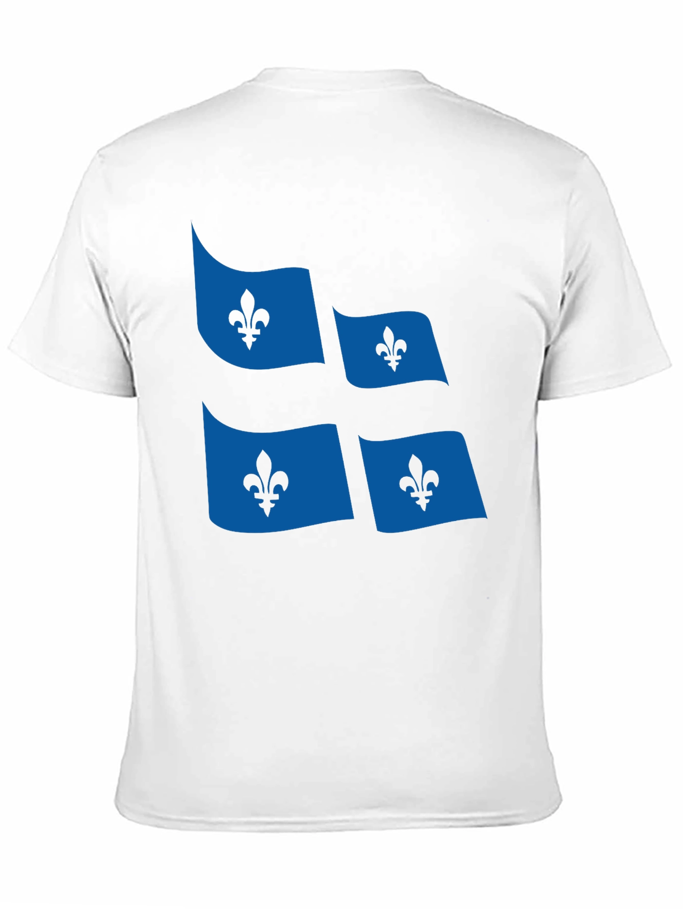 Quebec Flag T-Shirt Fleur-de-lis Graphic Tee