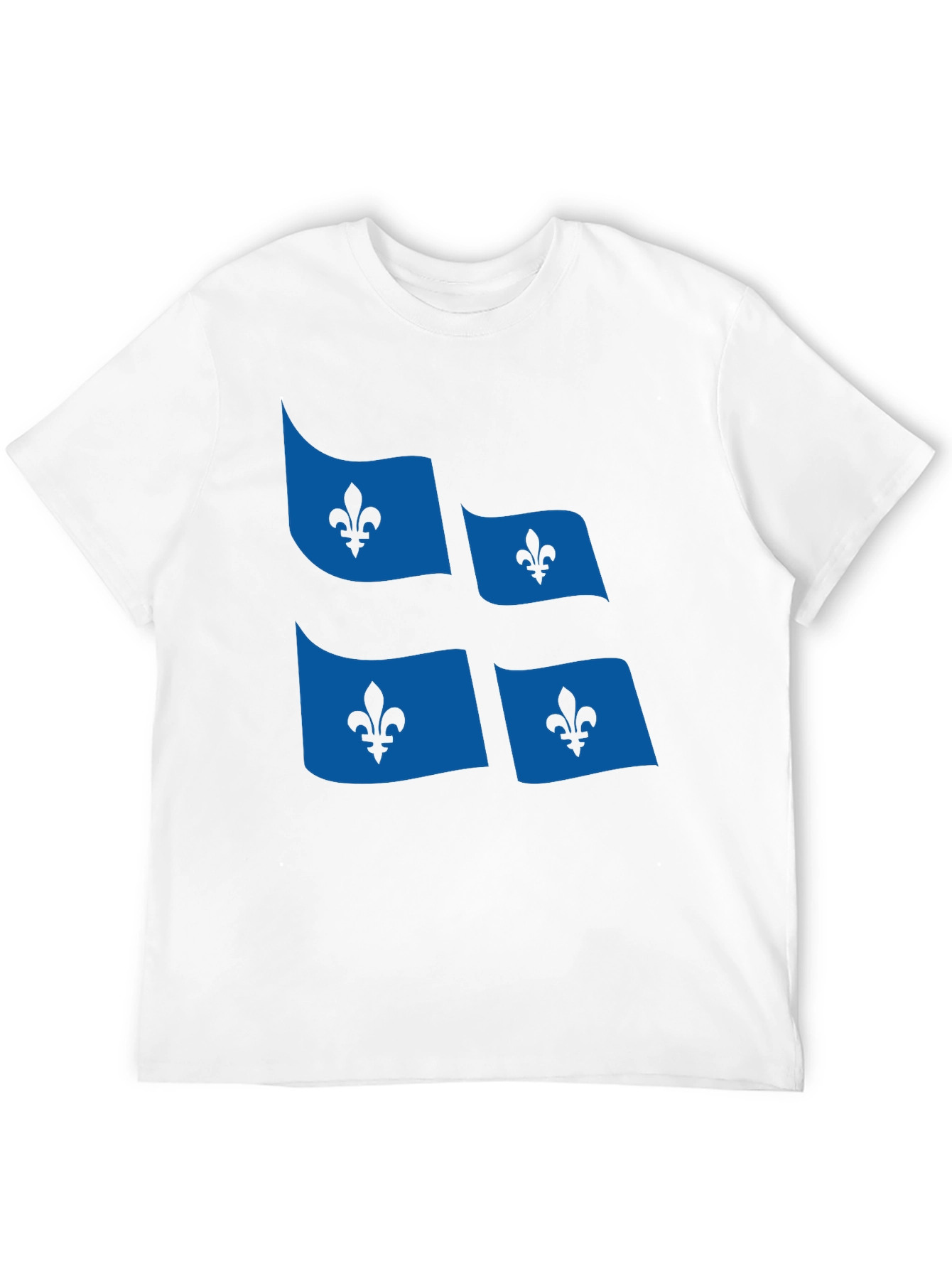 Quebec Flag T-Shirt Fleur-de-lis Graphic Tee
