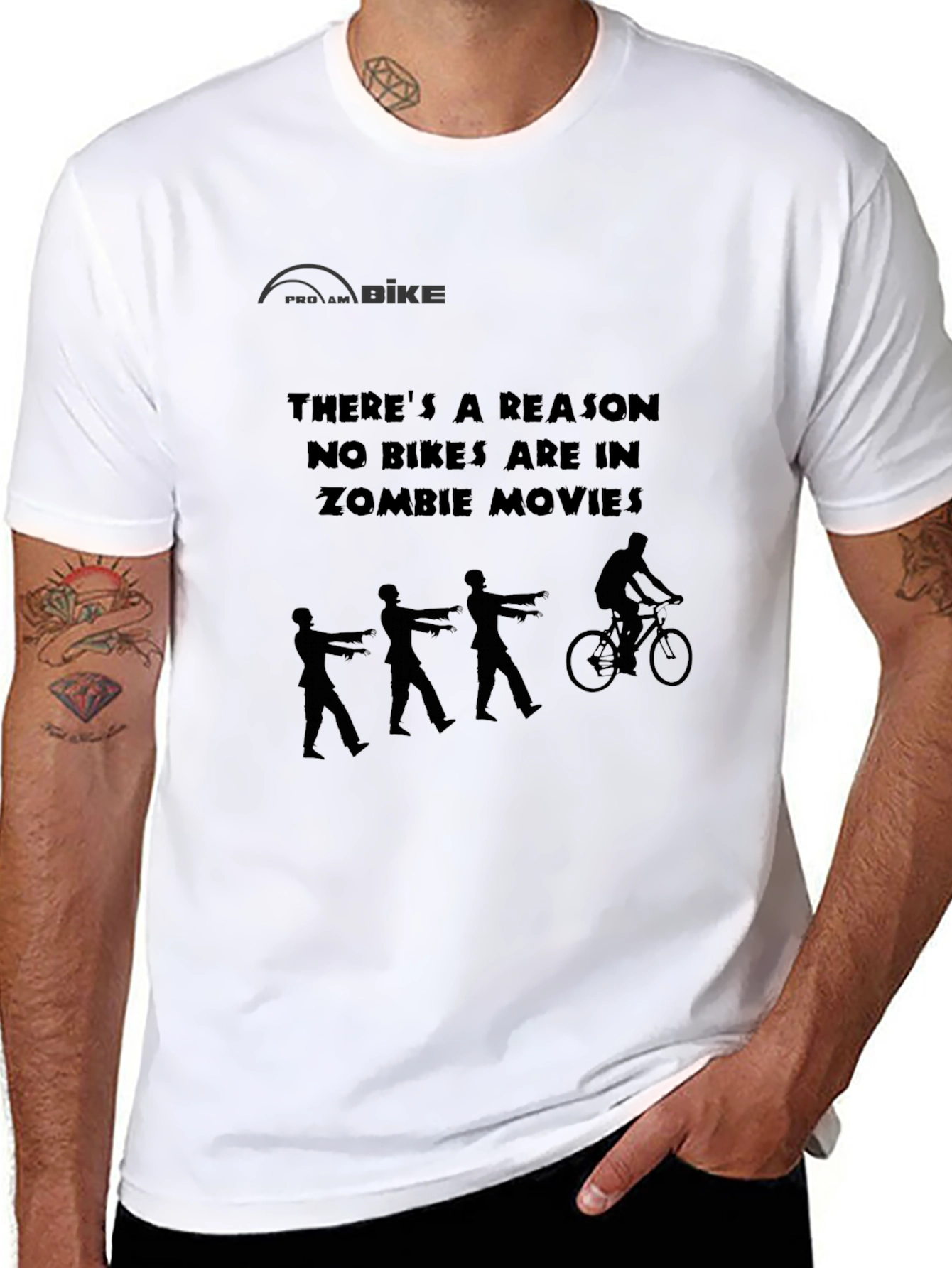 Zombie Bike T-Shirt: Funny Biker Tee