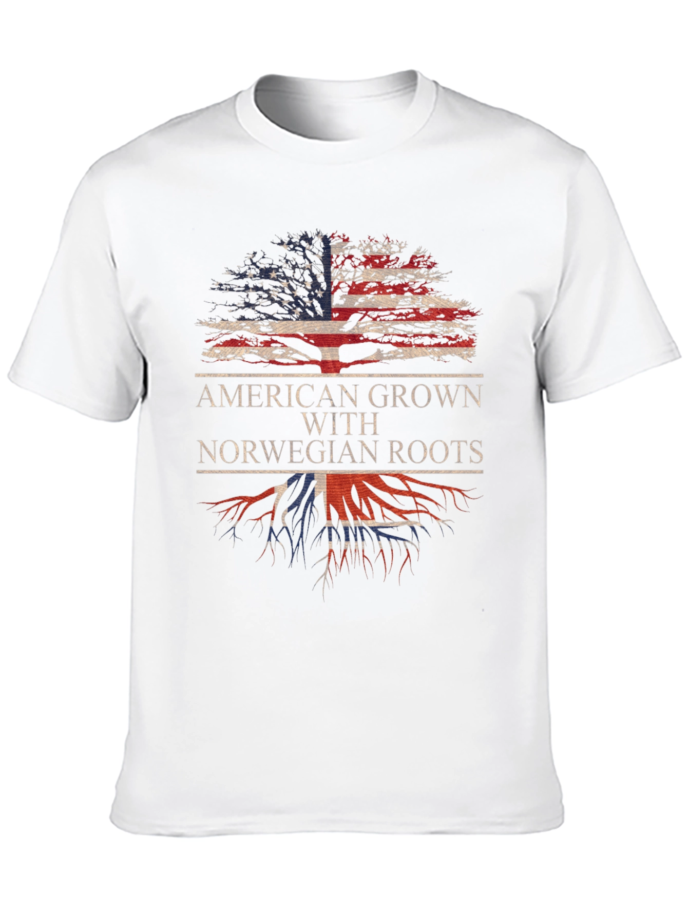 American Grown with Norwegian Roots T-Shirt