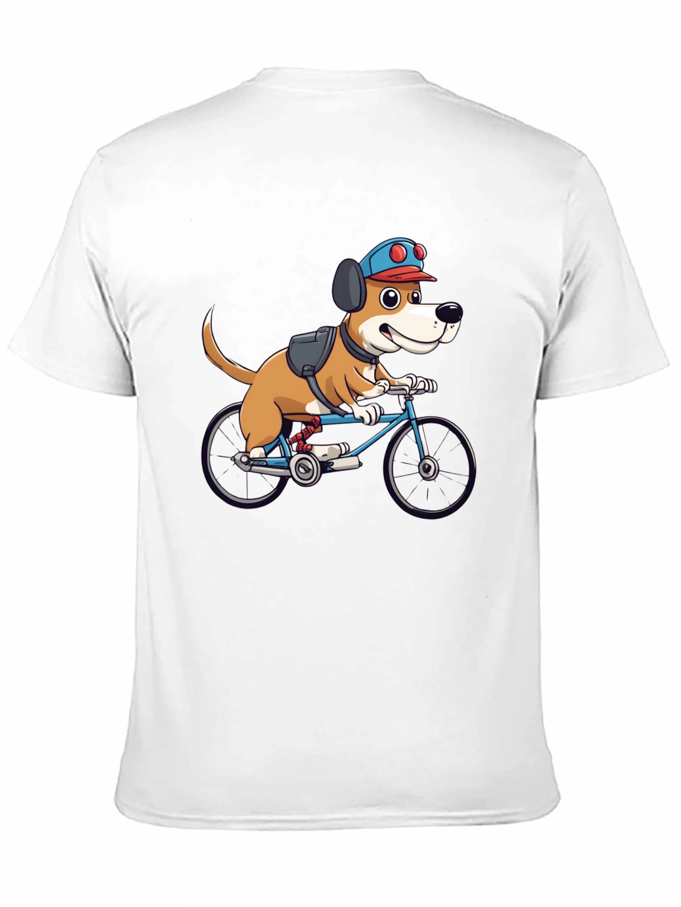Dog on Bike Graphic Tee - Fun & Stylish