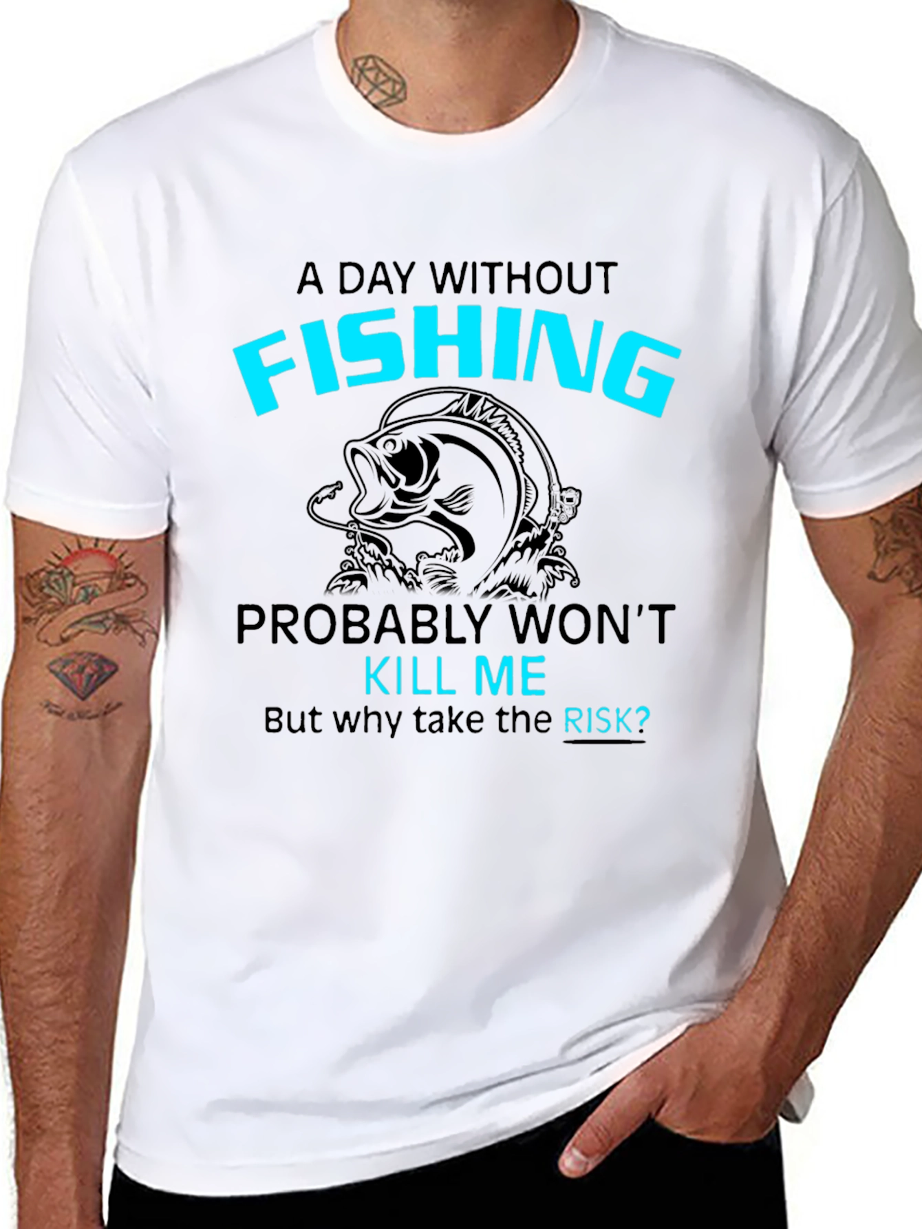 Funny Fishing T-Shirt: A Day Without Fishing