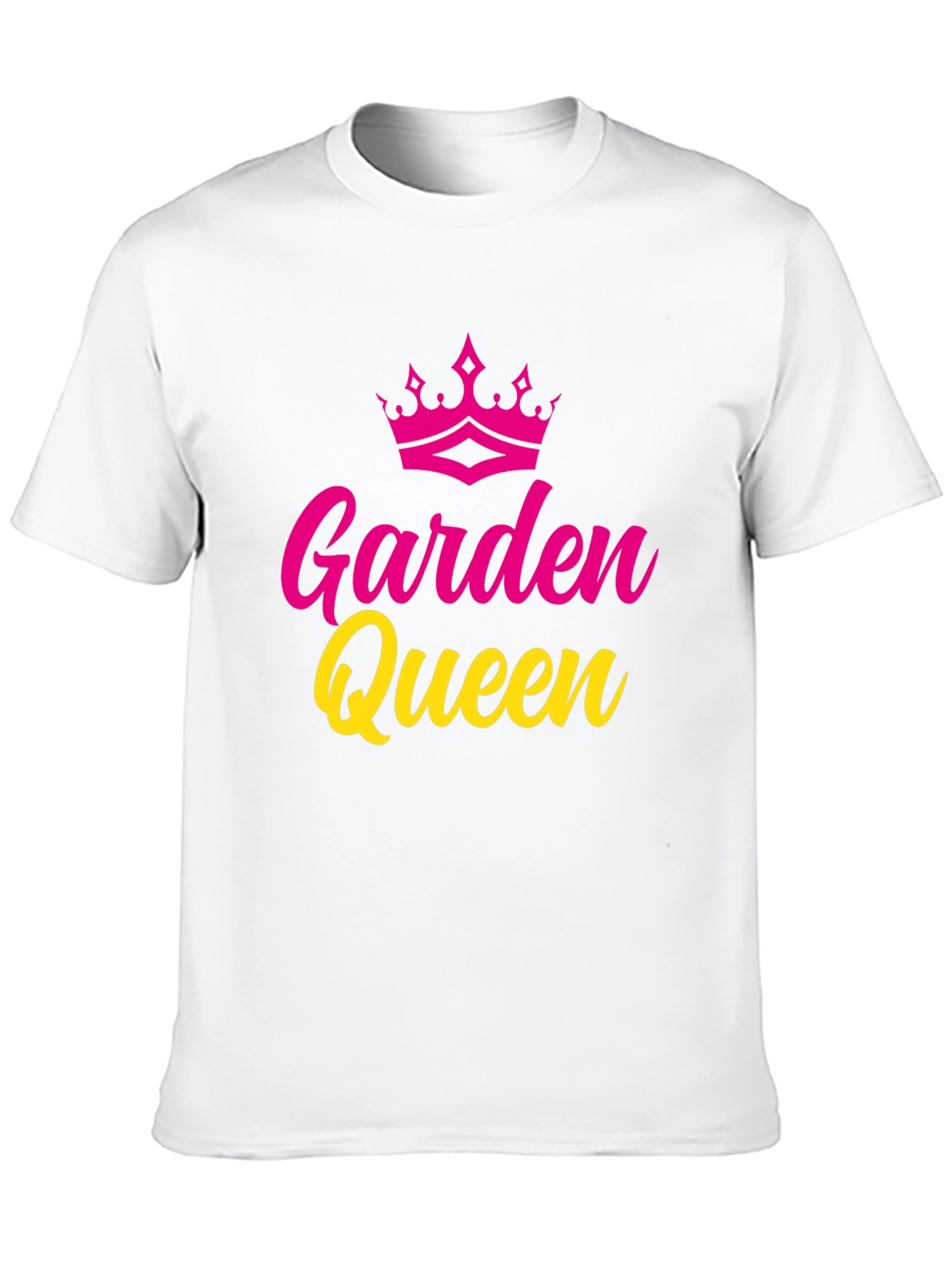 Garden Queen Graphic Tee - Black Cotton T-Shirt