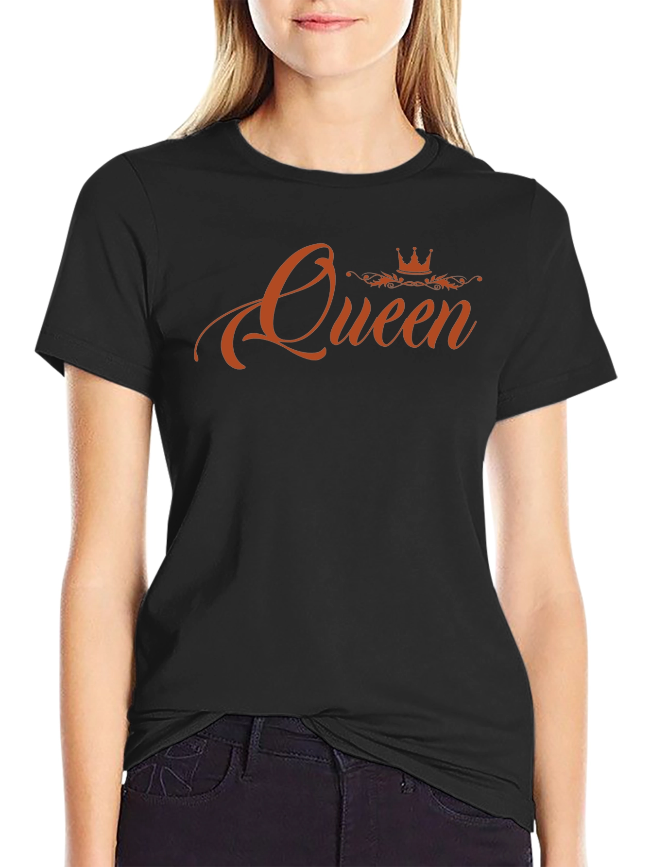 Queen Graphic Tee - Black Cotton T-Shirt