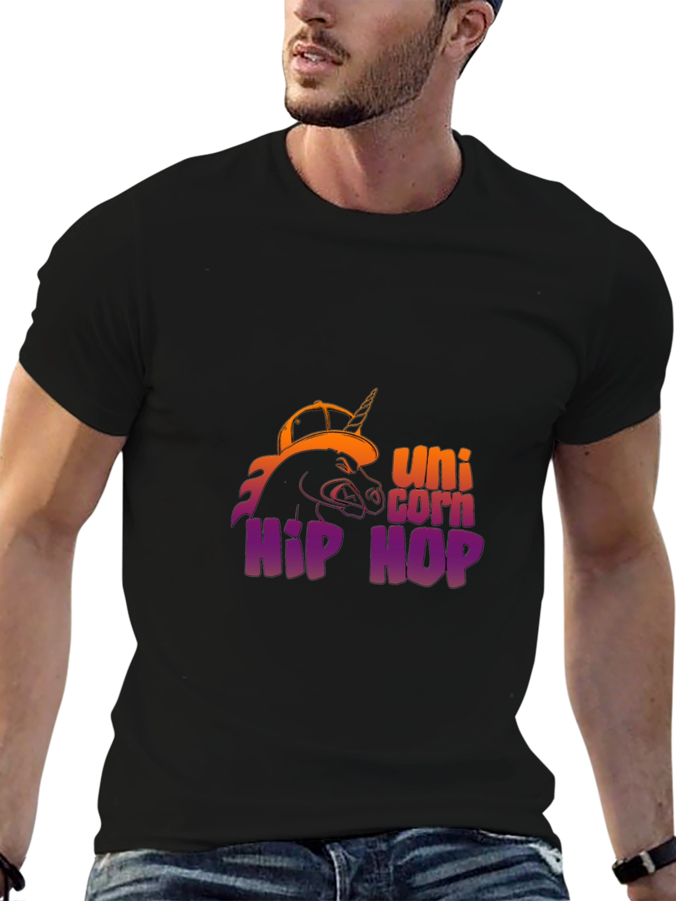 Unicorn Hip Hop Graphic T-Shirt
