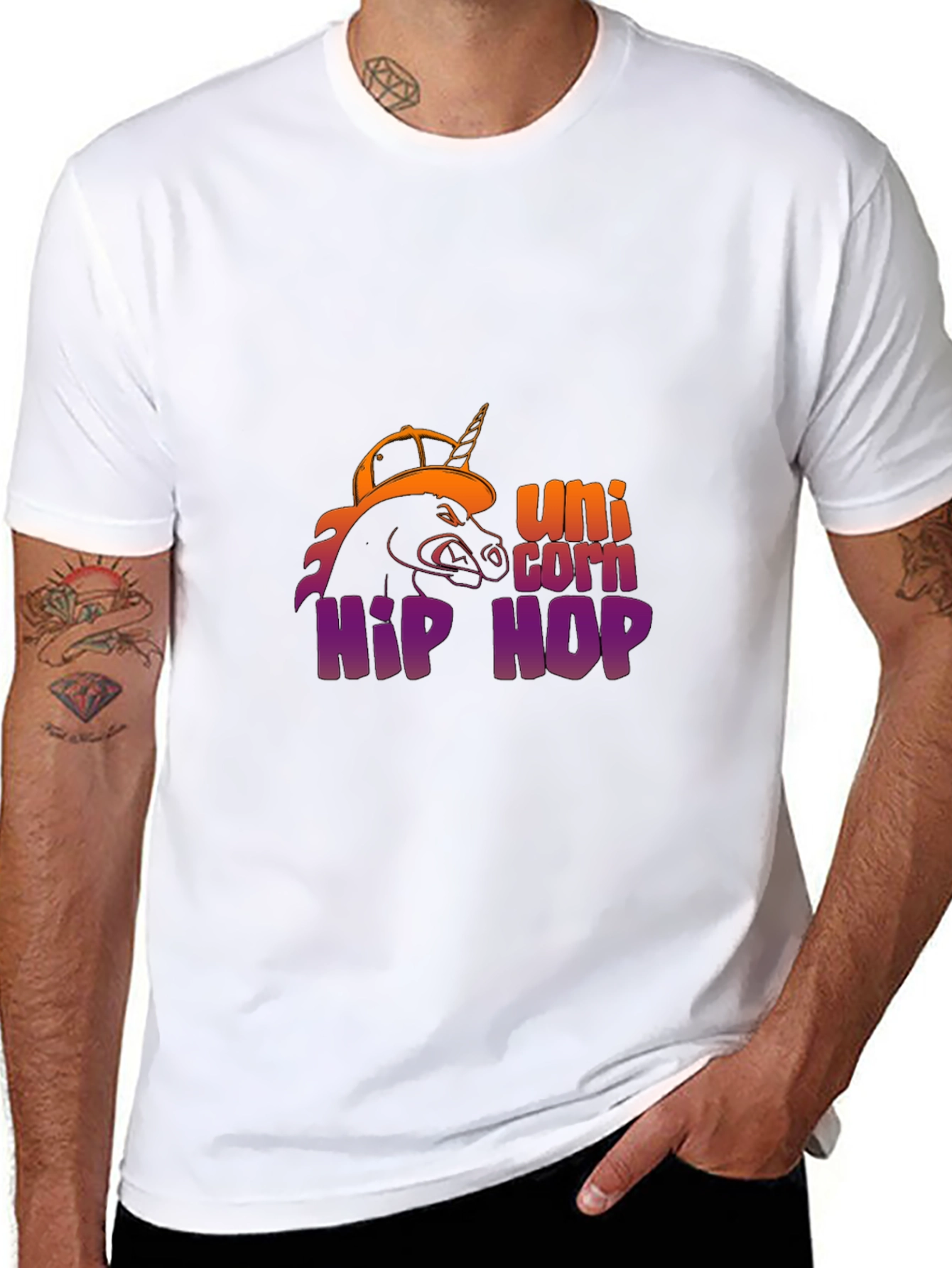 Unicorn Hip Hop Graphic T-Shirt