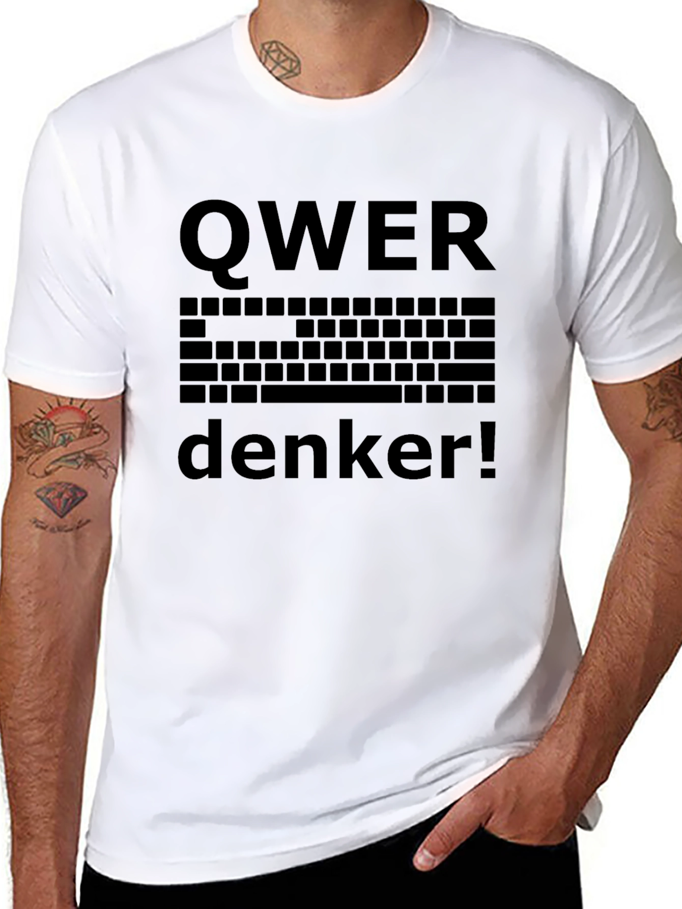 QWER Denker T-Shirt - Keyboard Layout Design