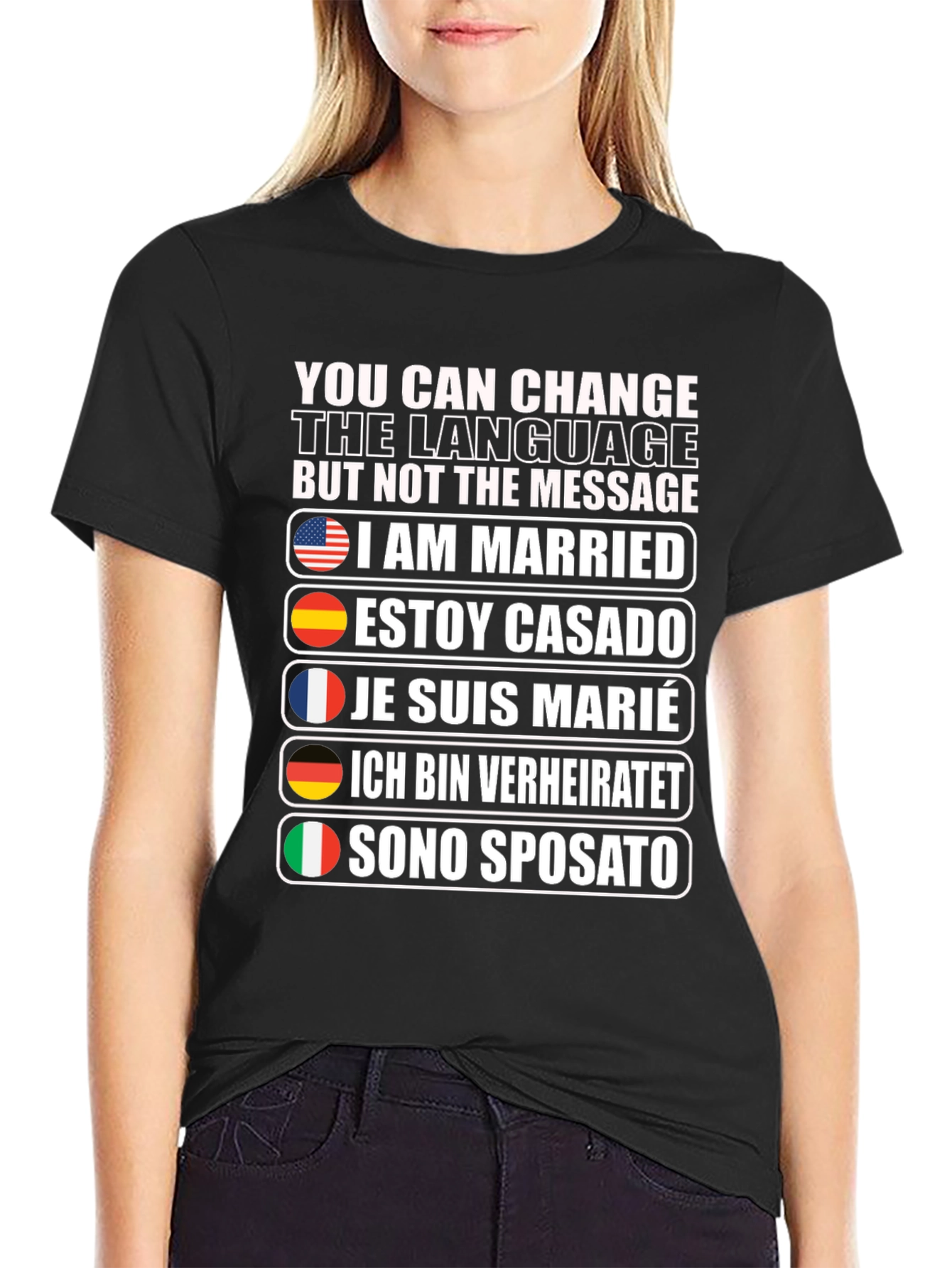 I Am Married T-Shirt - Multiple Languages