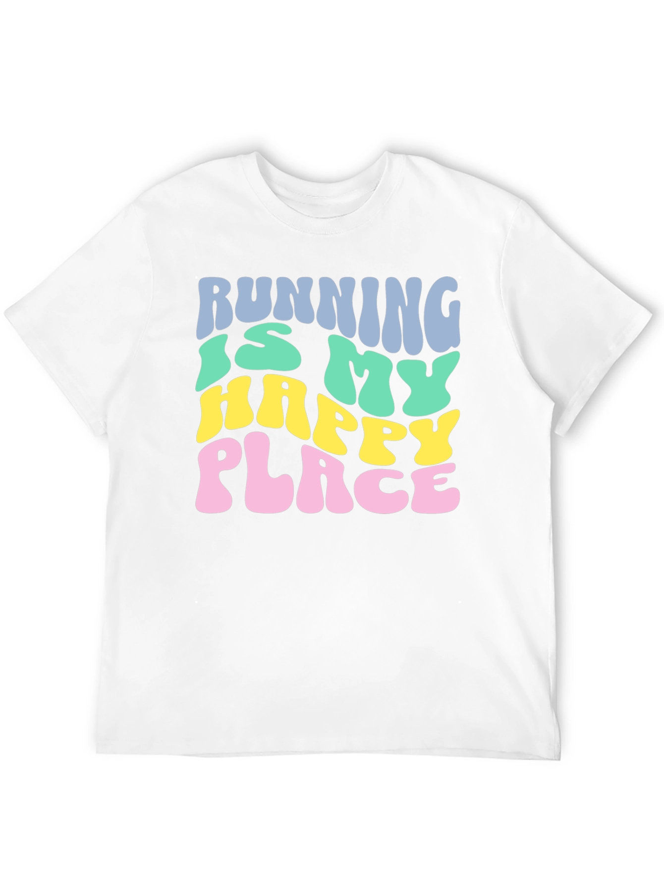 Running is My Happy Place Graphic T-Shirt