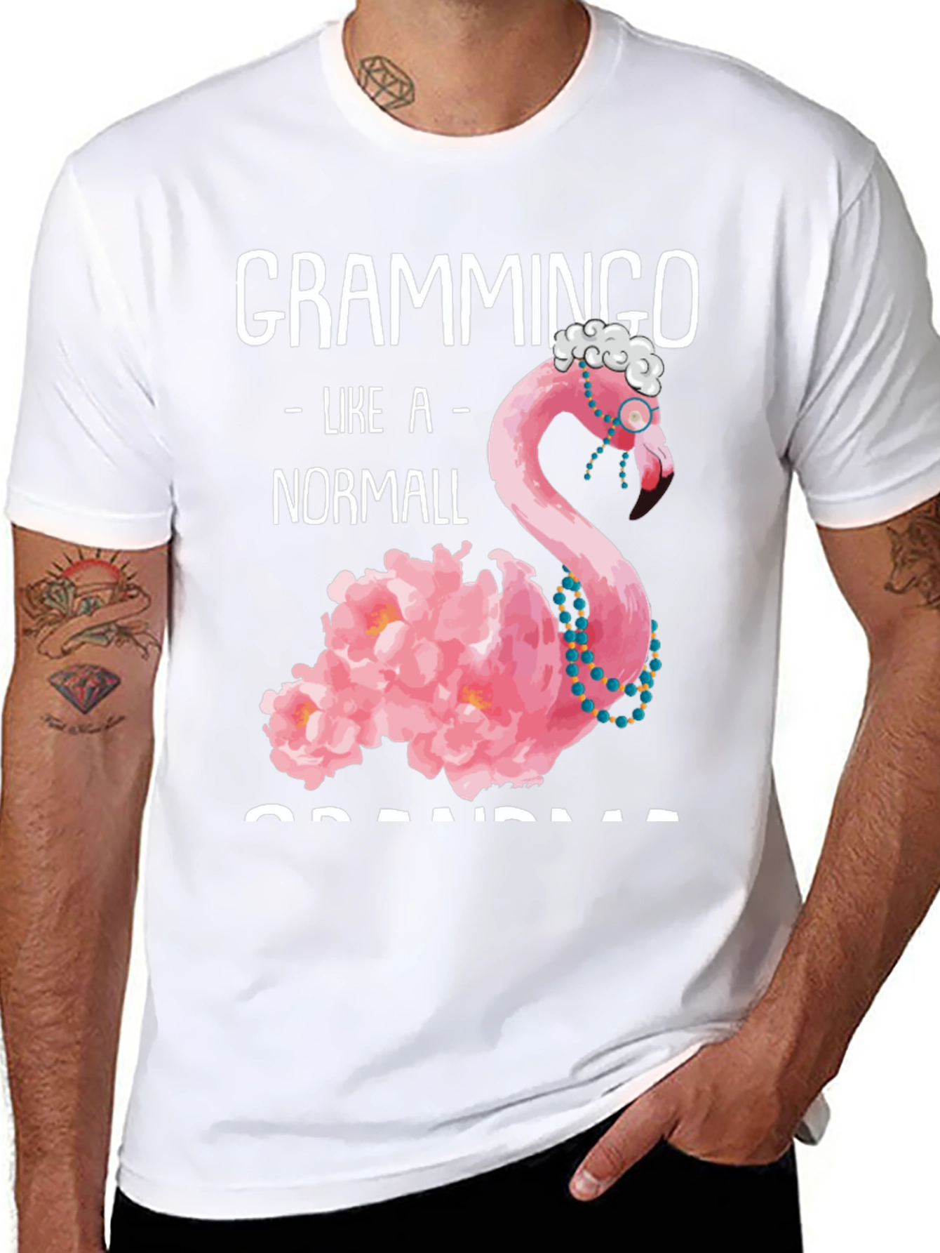 Grammingo Grandma T-Shirt - Flamingo Lover Tee