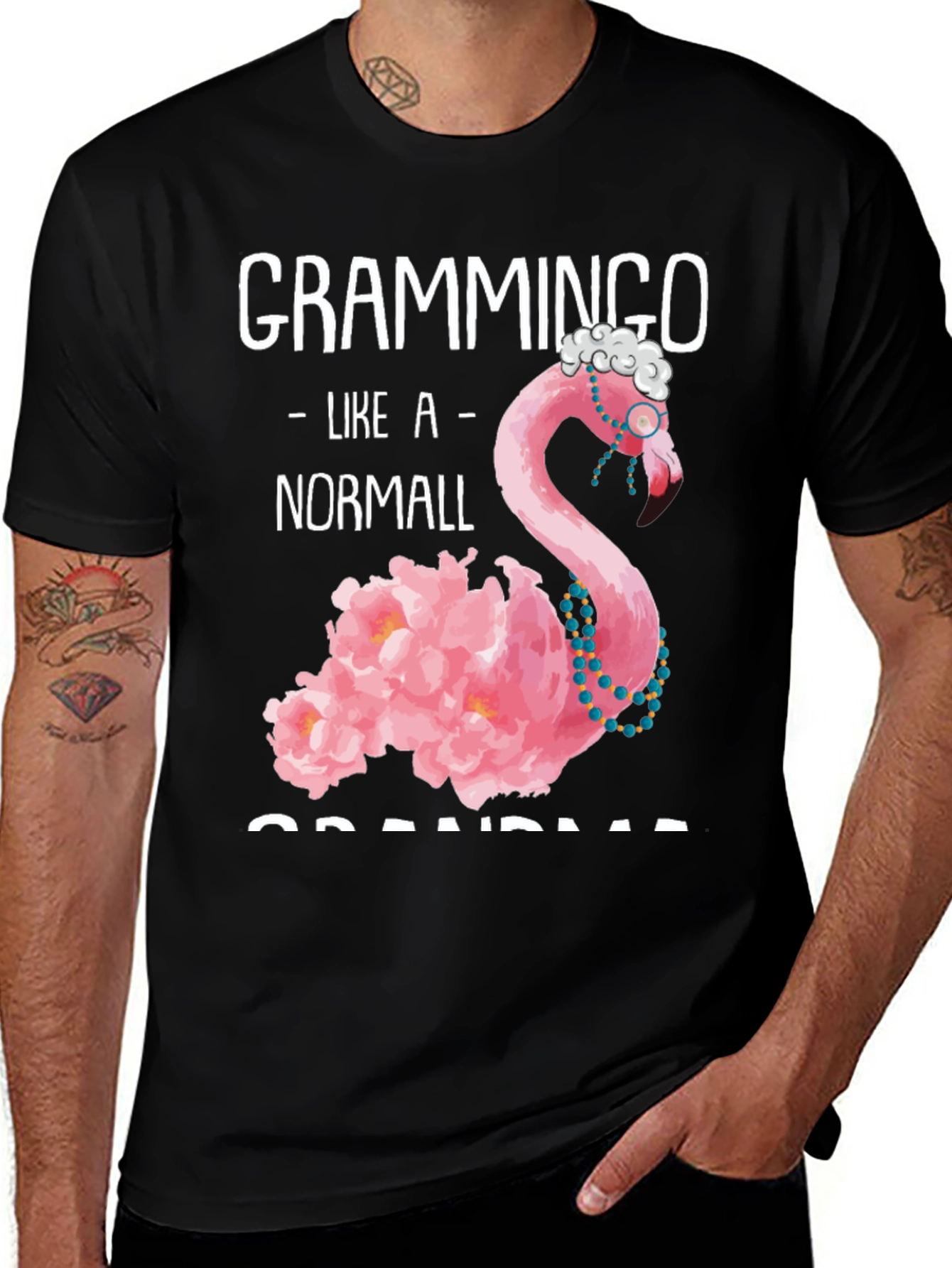 Grammingo Grandma T-Shirt - Flamingo Lover Tee