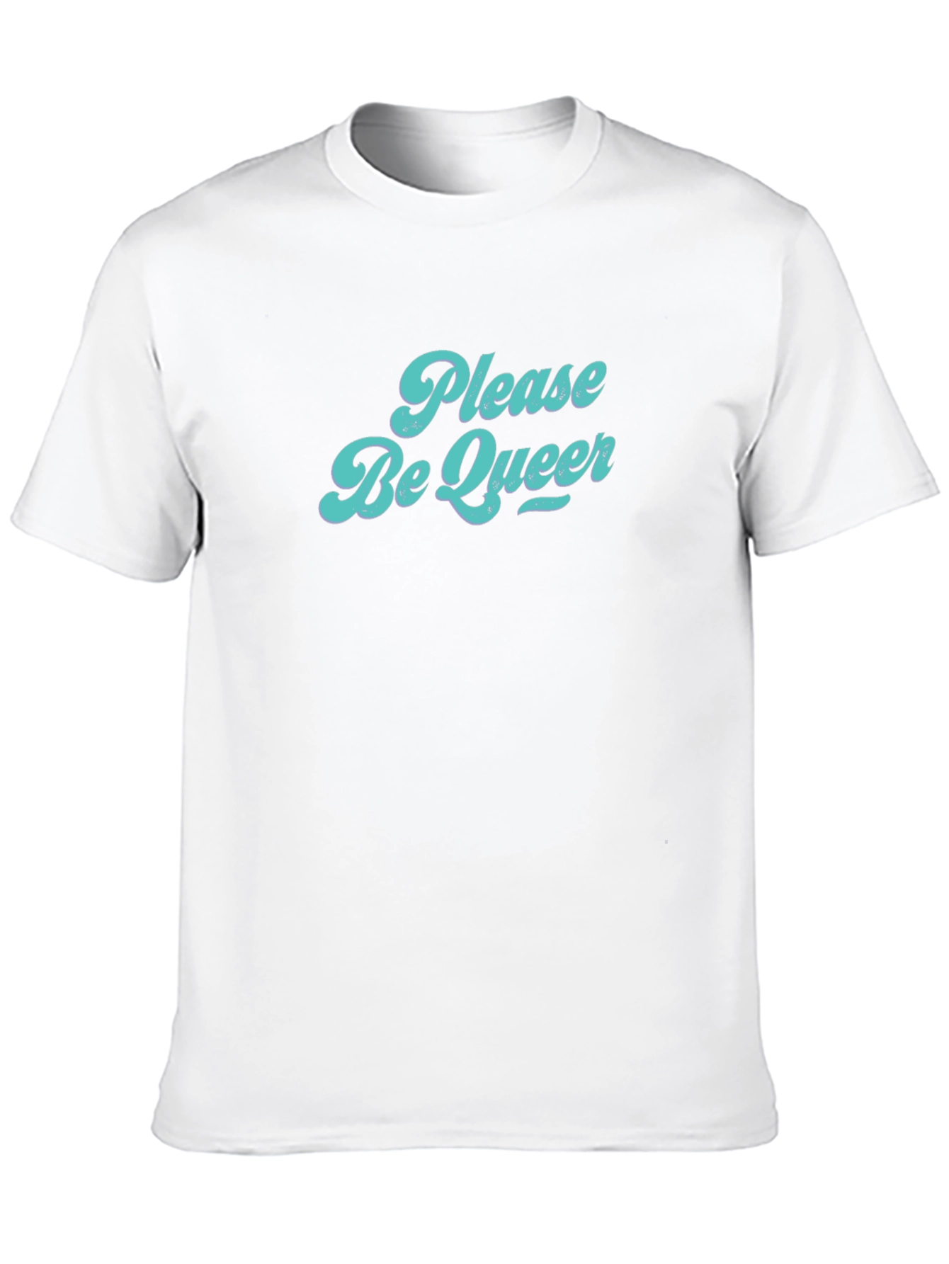 Please Be Queer Graphic Tee - Black T-Shirt