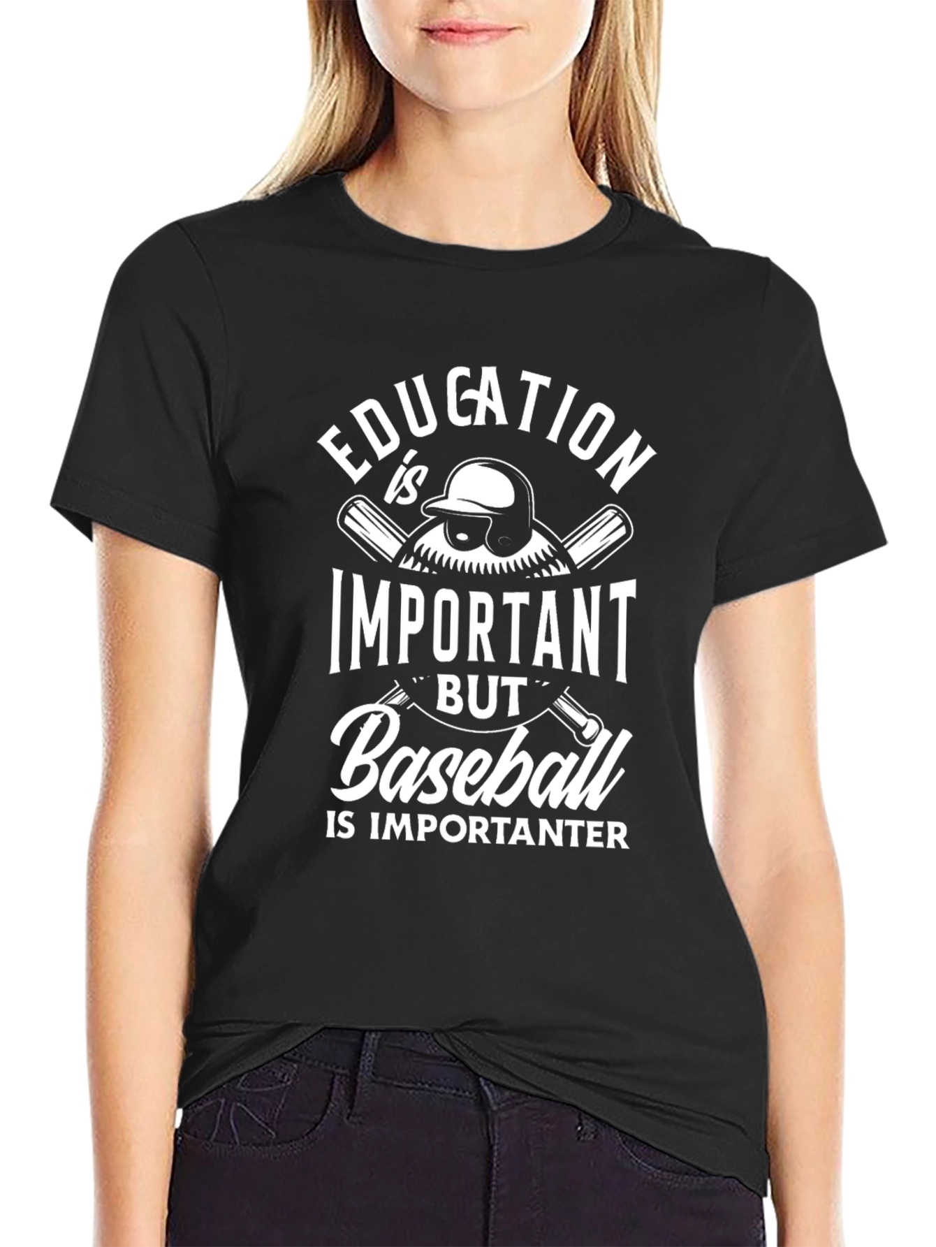 Education vs Baseball T-Shirt