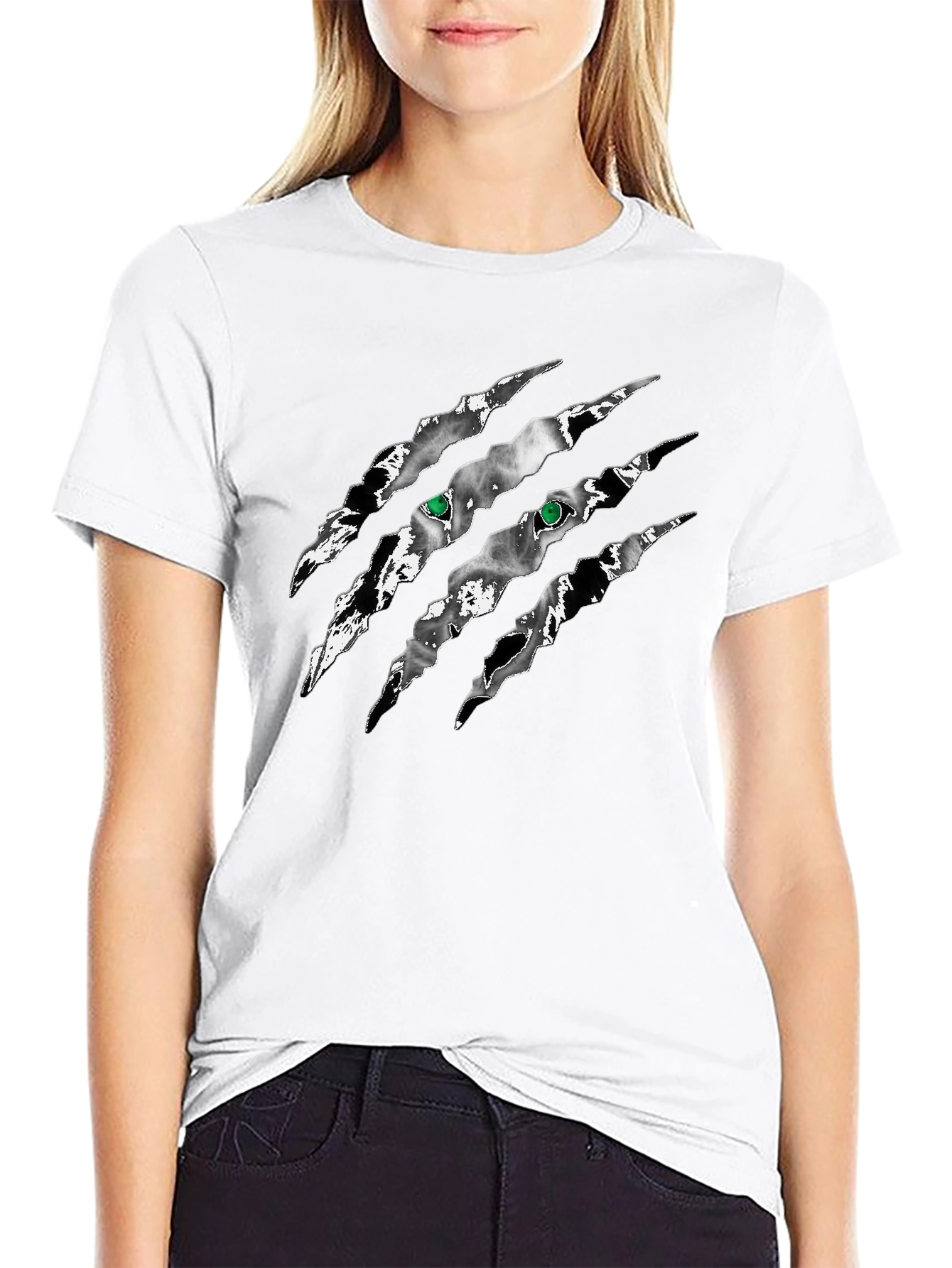 Claw Scratch Graphic T-Shirt - Black