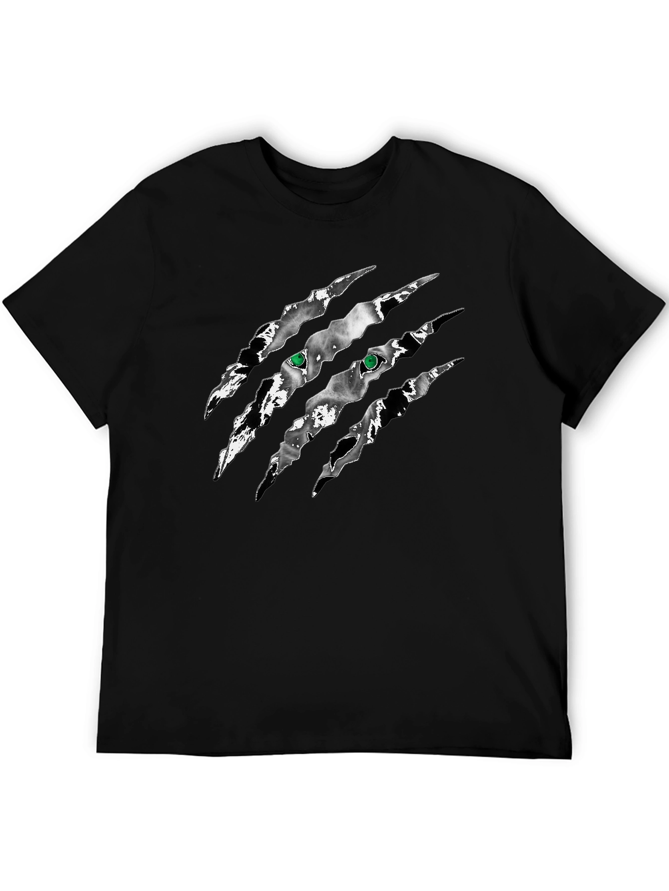 Claw Scratch Graphic T-Shirt - Black