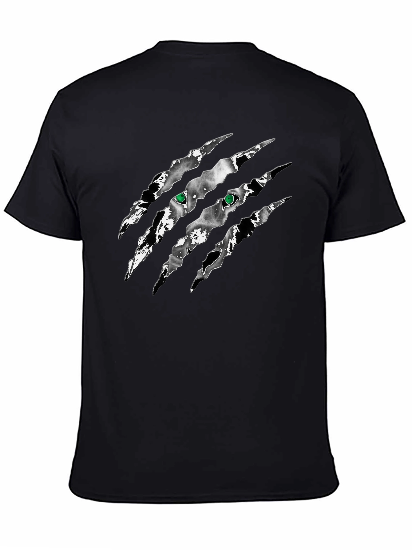Claw Scratch Graphic T-Shirt - Black