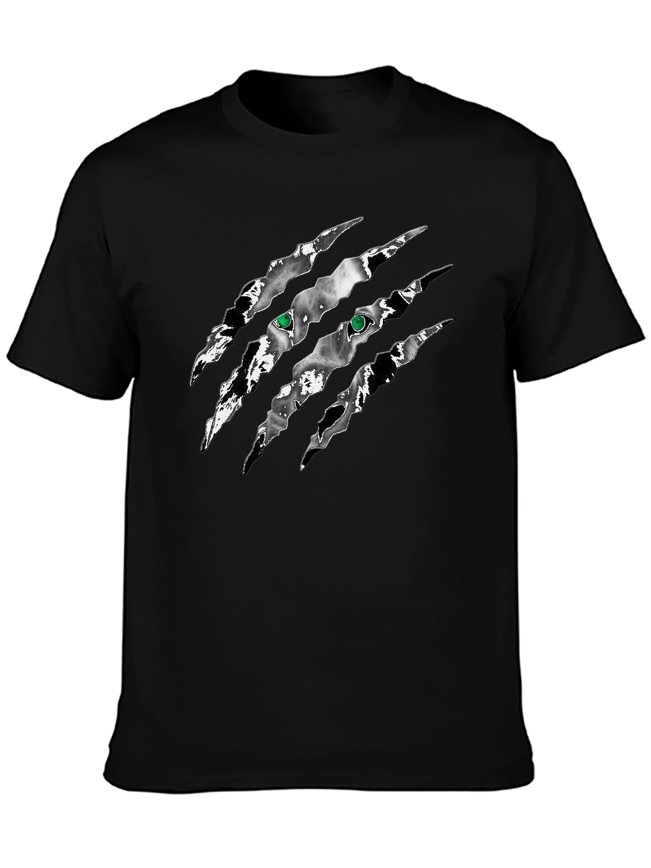 Claw Scratch Graphic T-Shirt - Black