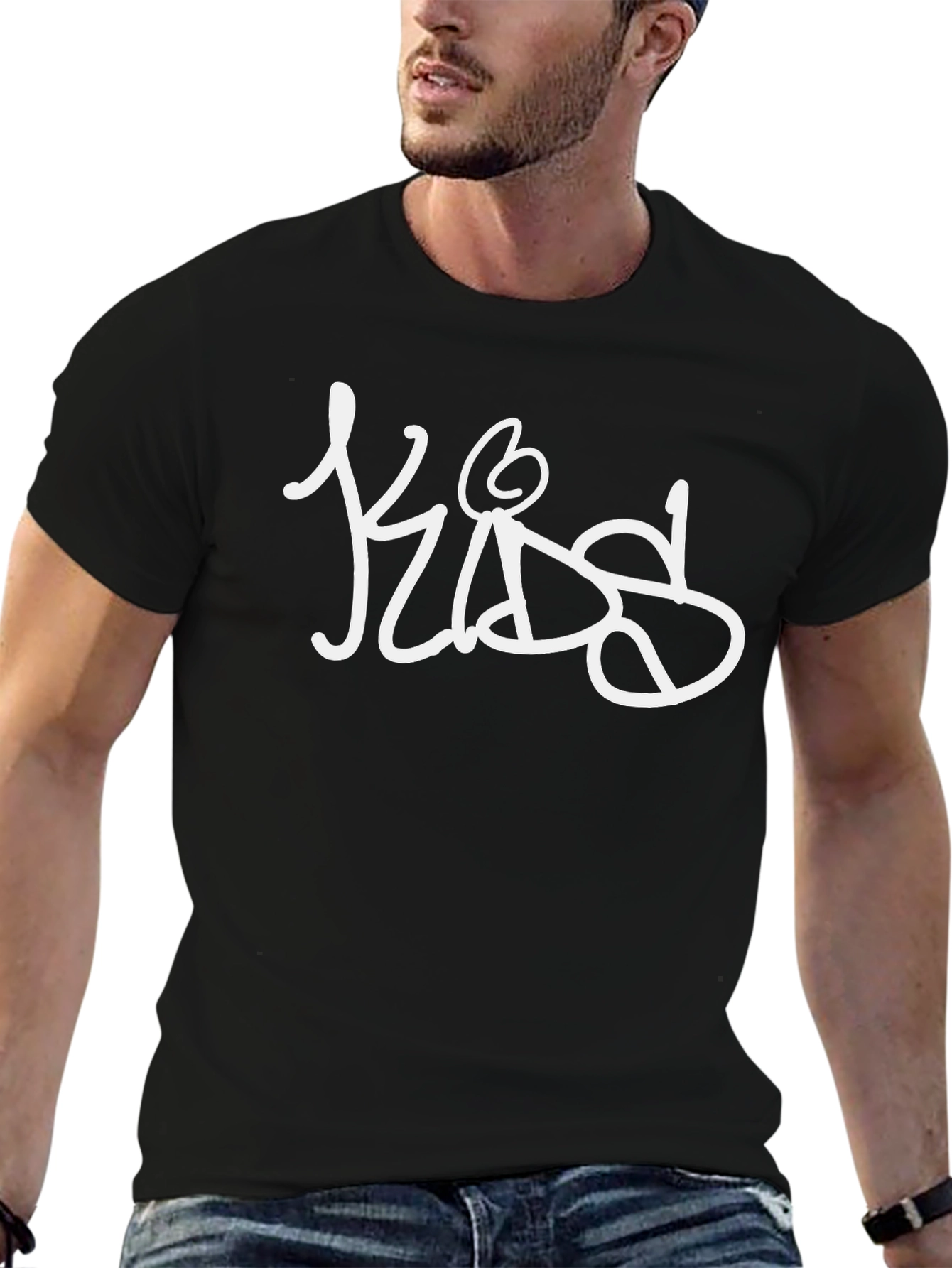 KIDS Graffiti Style Black Tee