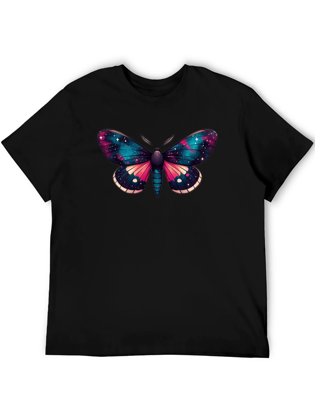 Galaxy Moth Graphic T-Shirt