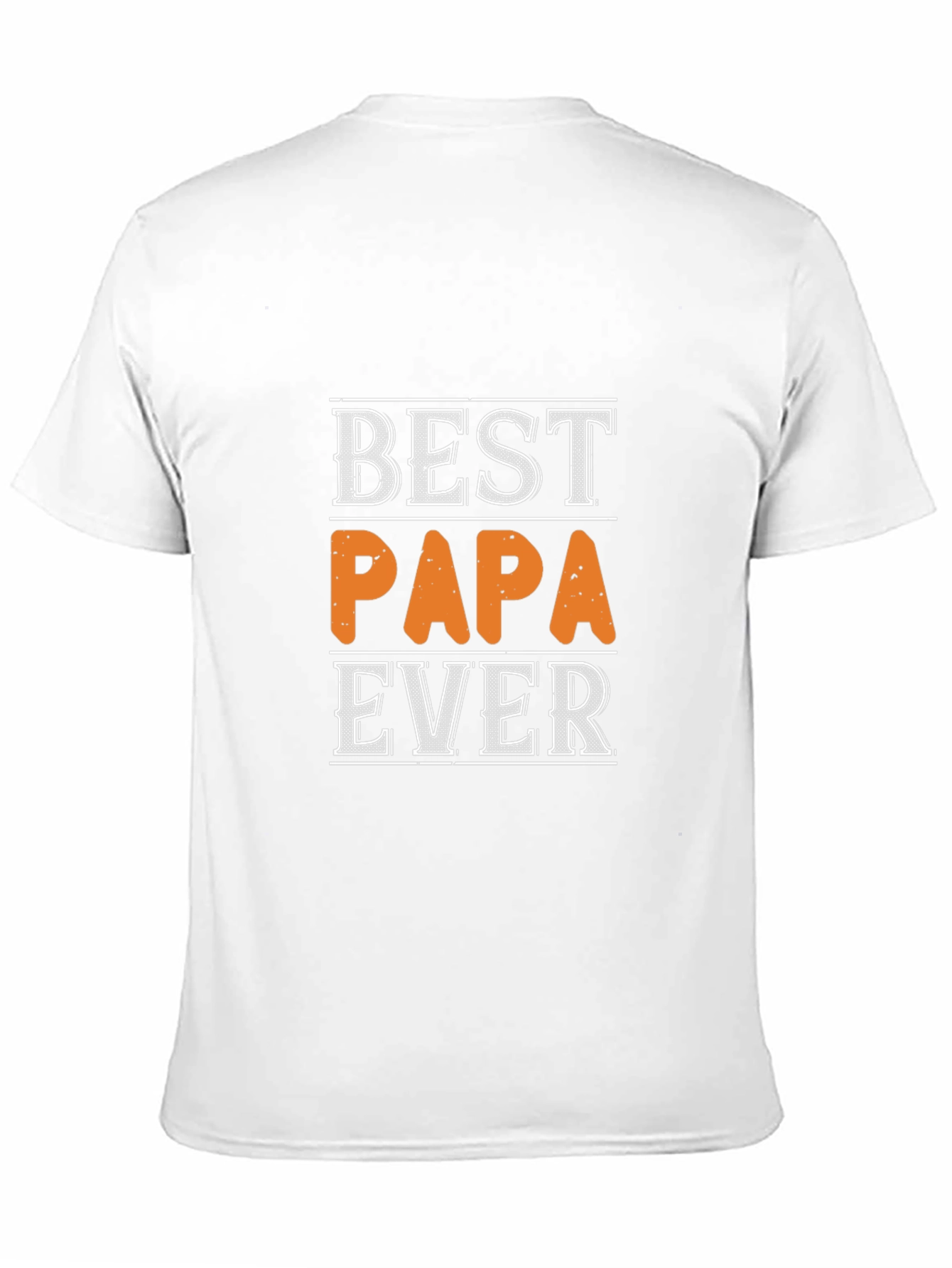 Best Papa Ever Black Graphic T-Shirt
