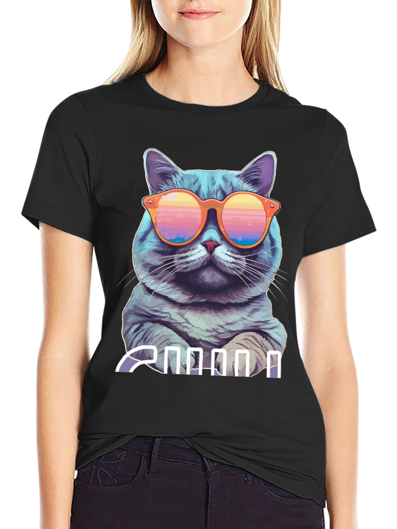 Cool Cat T-Shirt - Retro Style