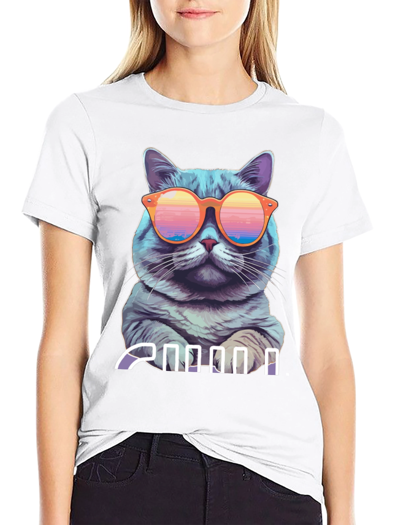 Cool Cat T-Shirt - Retro Style